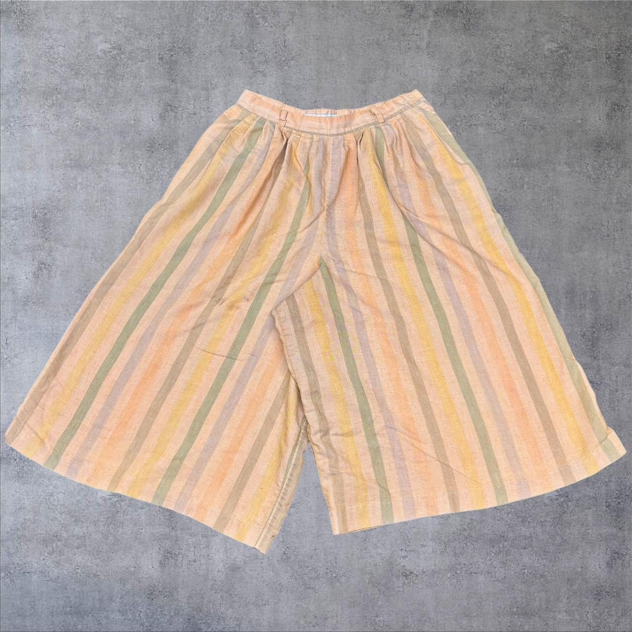 Vintage 1980s Vintage Striped Shorts Size 24" / US 00 / IT 34 - 1 Thumbnail
