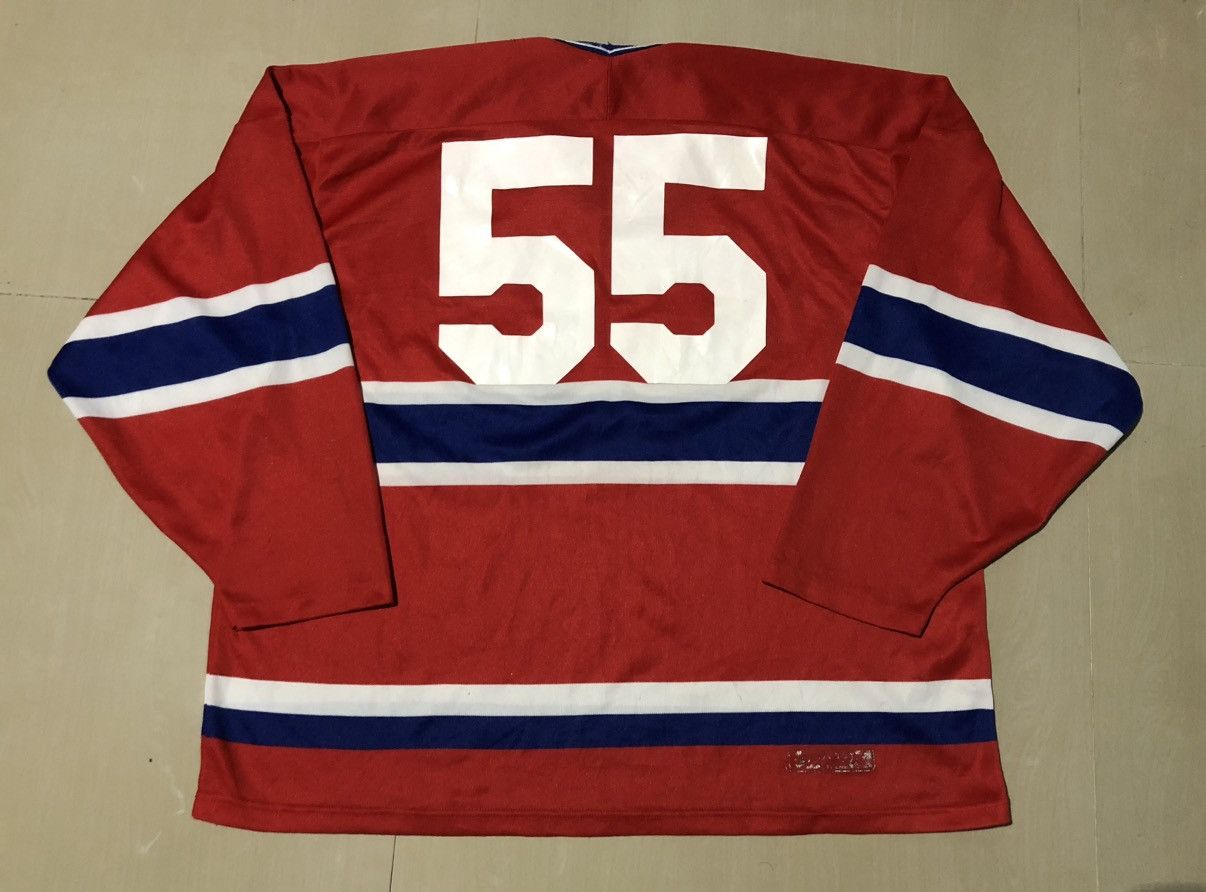 Vintage VINTAGE BAUER MONTREAL CANADIENS ADULT JERSEY RED Size US L / EU 52-54 / 3 - 2 Thumbnail