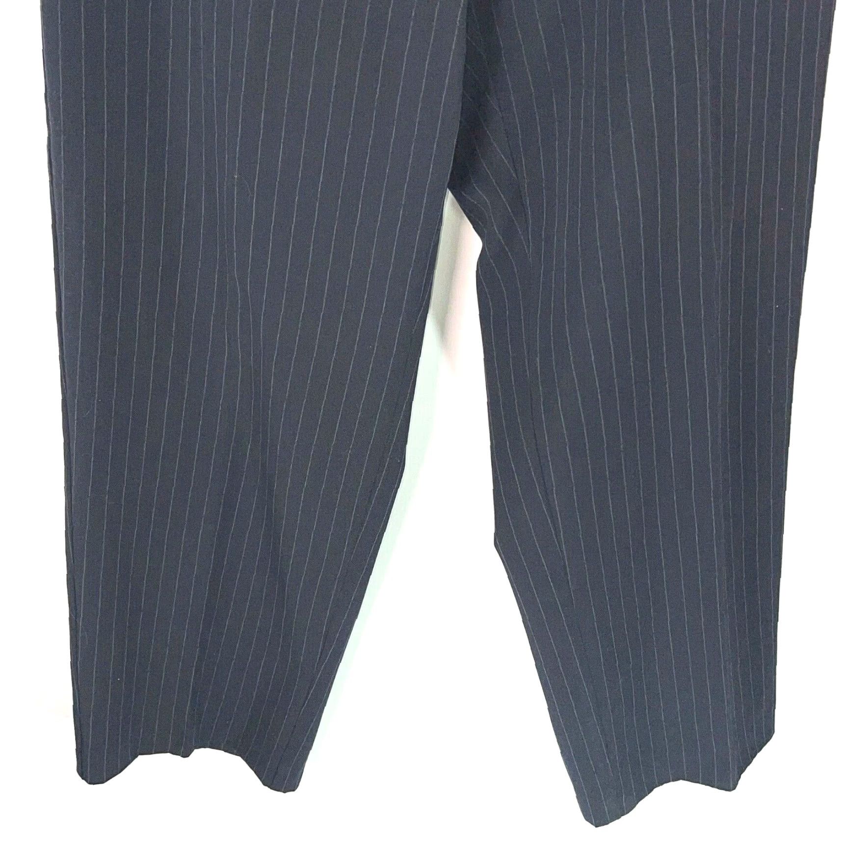 Vintage VINTAGE M&S Women Dress Pants Flat Front Striped Blue 32X29 Pants, Casual Regular Rise 29 in Inseam 29 in Mens? Size 24" / US 00 / IT 34 - 5 Thumbnail