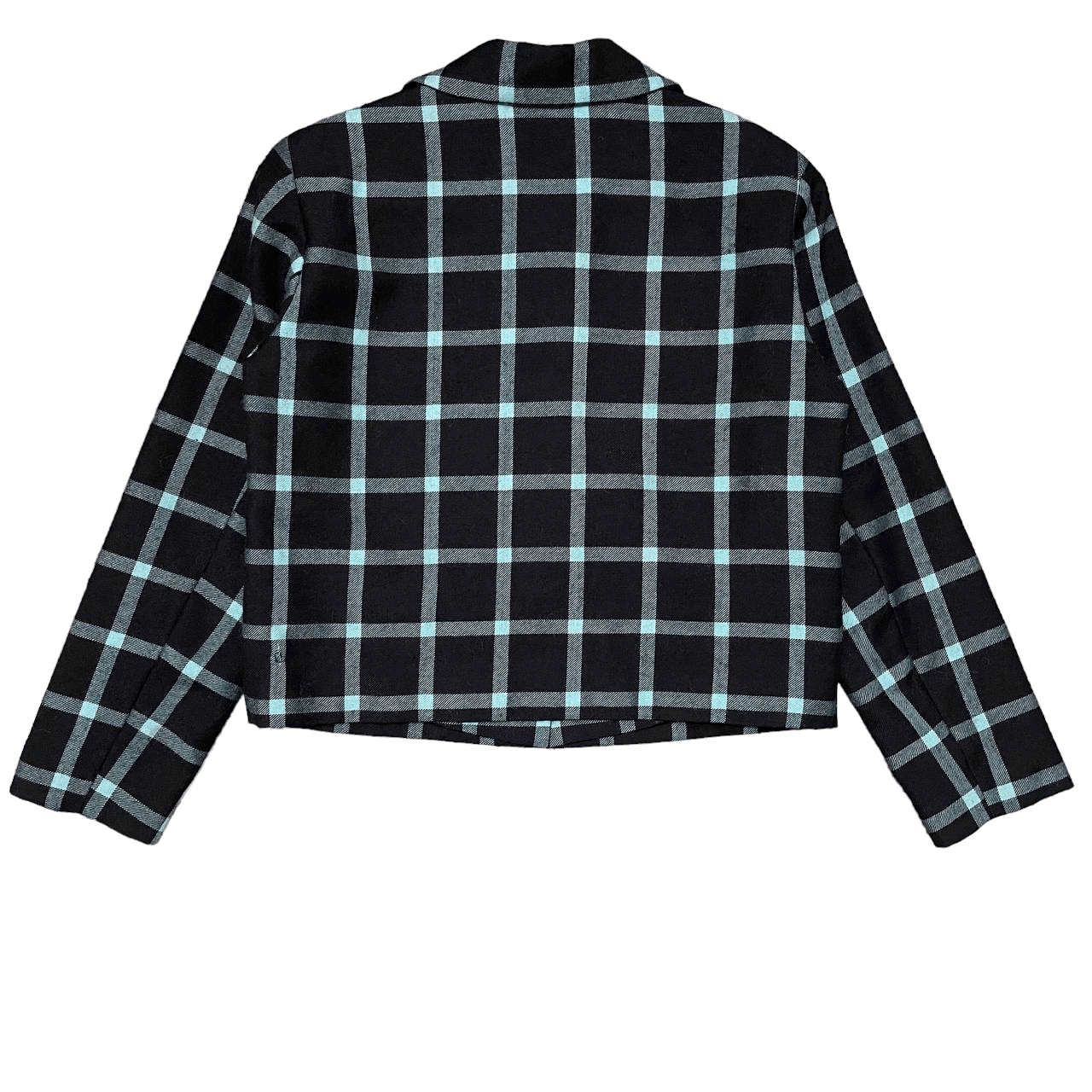 agnes b. Vintage Agnes B. Wool Plaid Cropped Coat Jacket Size M / US 6-8 / IT 42-44 - 9 Thumbnail