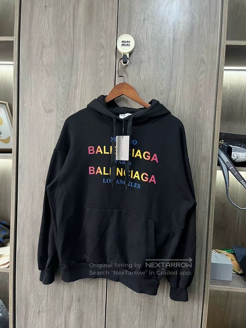 Balenciaga Balenciaga Logo slogan hooded sweatshirt Size US XS / EU 42 / 0 - 6 Thumbnail