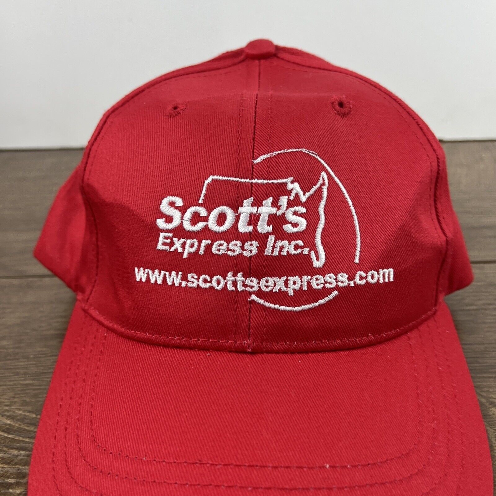 Other Scott Express Inc Hat Scott Red Hat Adjustable Adult Size Ha Size ONE SIZE - 6 Thumbnail