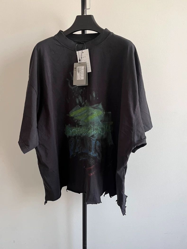 Balenciaga Balenciaga SS25 High Summer Collection Faded Crew Neck Prin Size US L / EU 52-54 / 3 - 1 Thumbnail