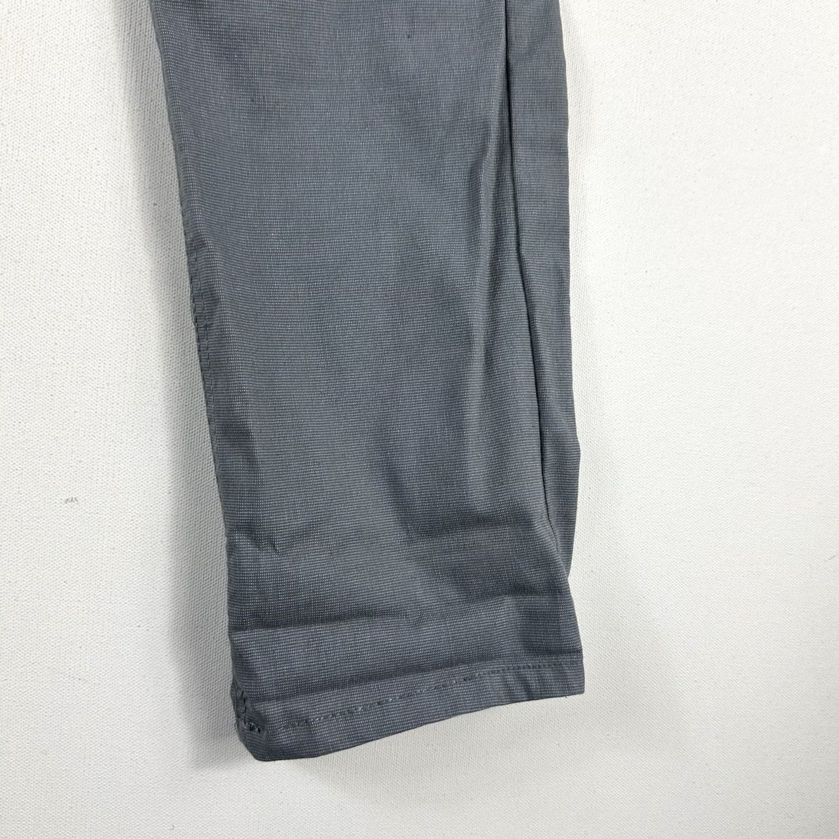 Kenneth Cole Kenneth Cole Reaction Chino Pants Slim-Fit Gray Mens 32x32 Size US 32 / EU 48 - 7 Thumbnail