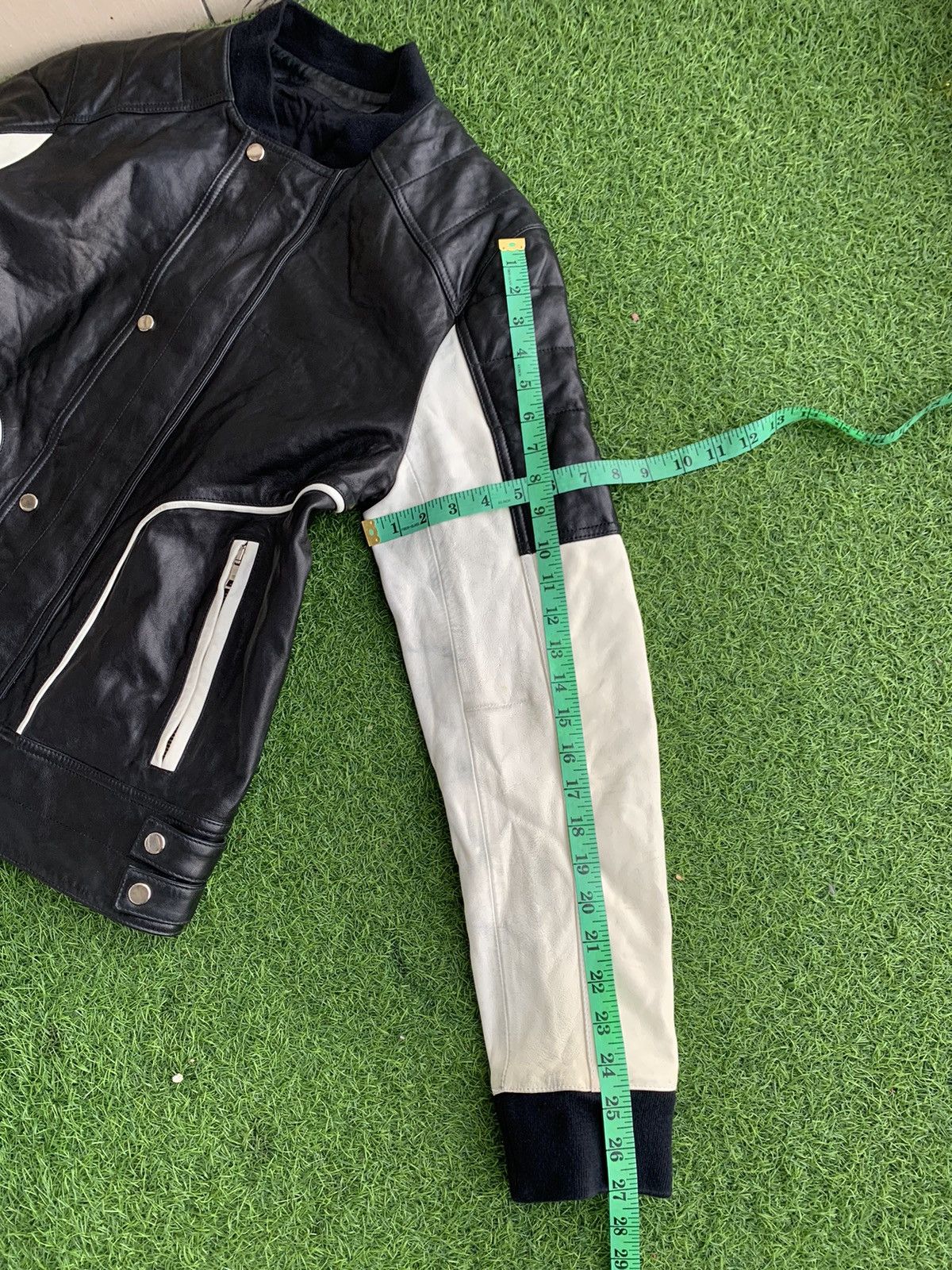 SS 15 Balmain Bomber Bikers Lamb Leather Jacket