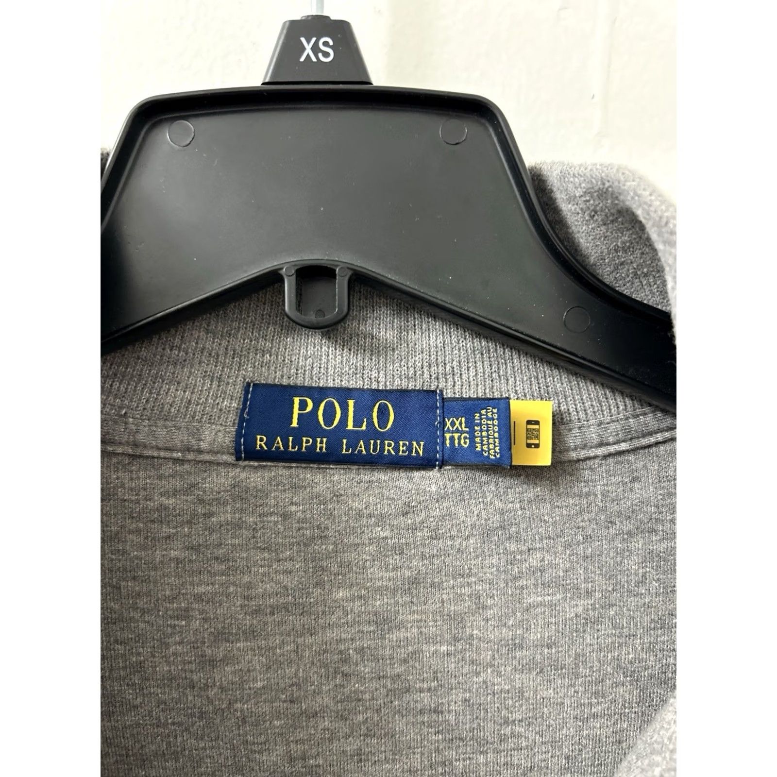 Polo Ralph Lauren VINTAGE Polo Ralph Lauren 1/4 Zip Mens Sweatshirt Pullover Logo Gray 2XL Long Sleeve Size US XXL / EU 58 / 5 - 5 Thumbnail