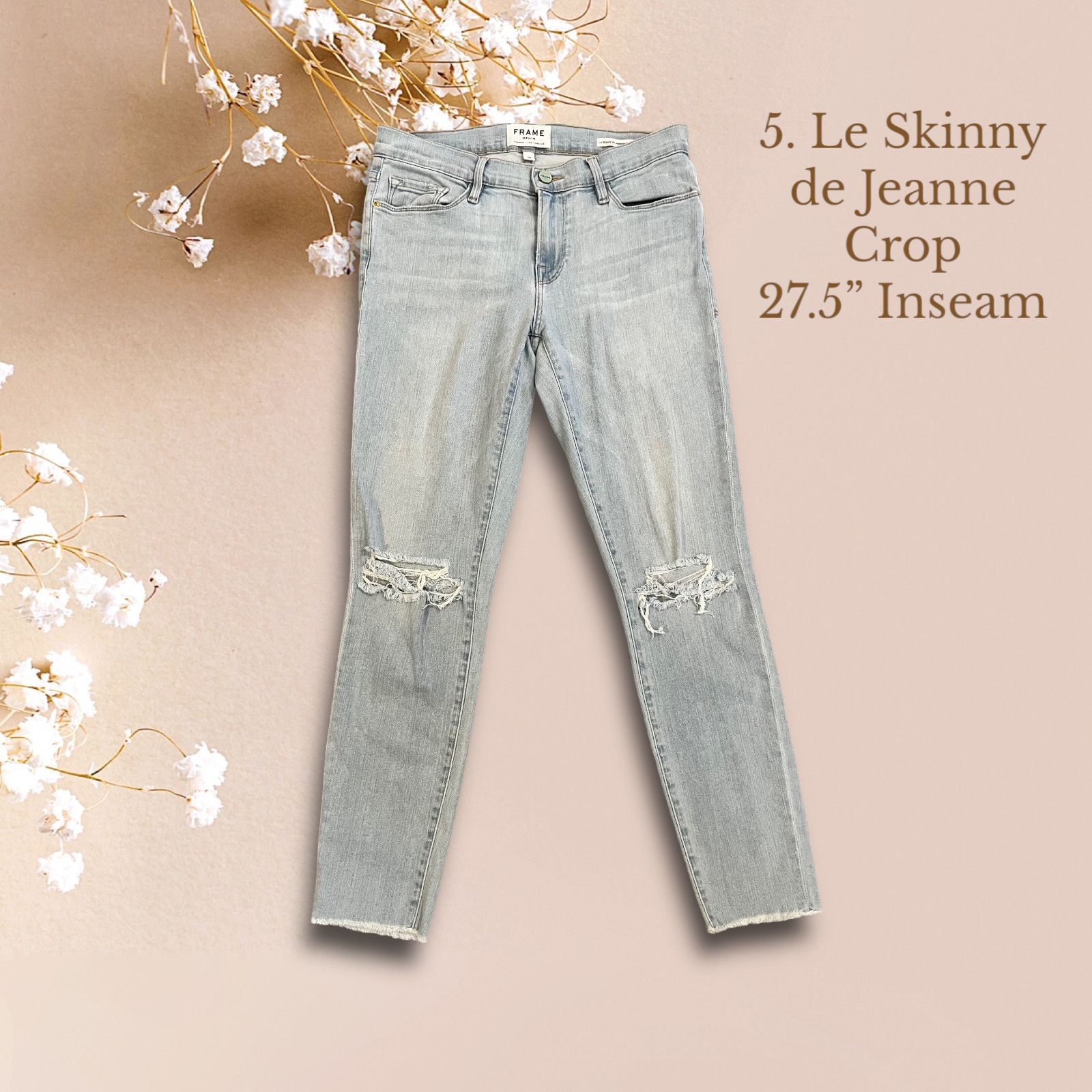 Frame Lot of 8 FRAME Denim Designer Jeans Women’s Size 28” Waist Size 28" / US 6 / IT 42 - 11 Thumbnail
