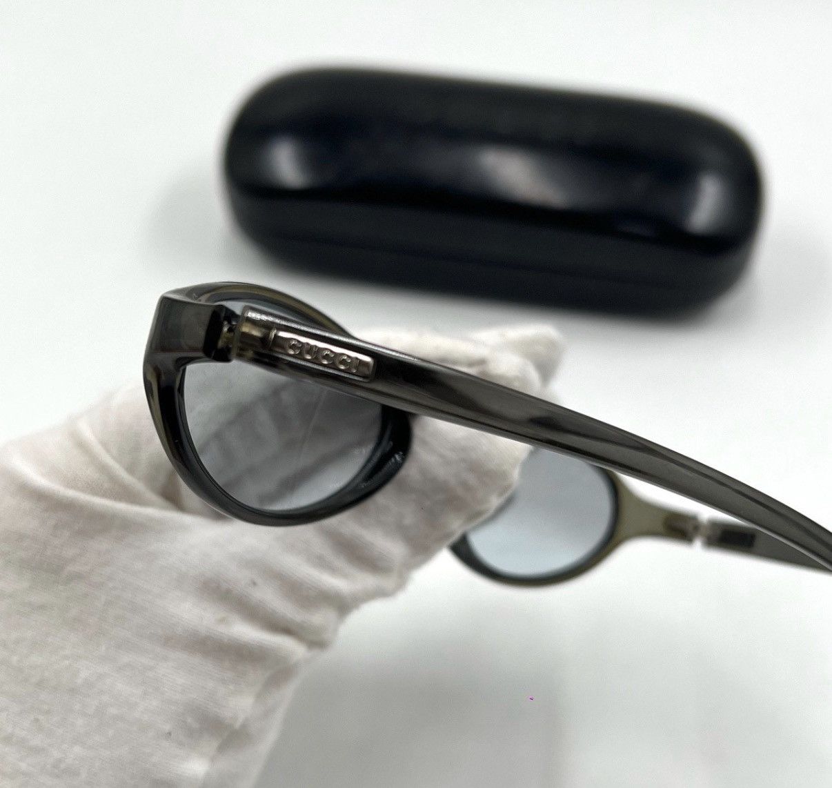 Gucci Gucci/Black Cat-Eye Narrow Frame Sunglasses K12 Size ONE SIZE - 6 Thumbnail