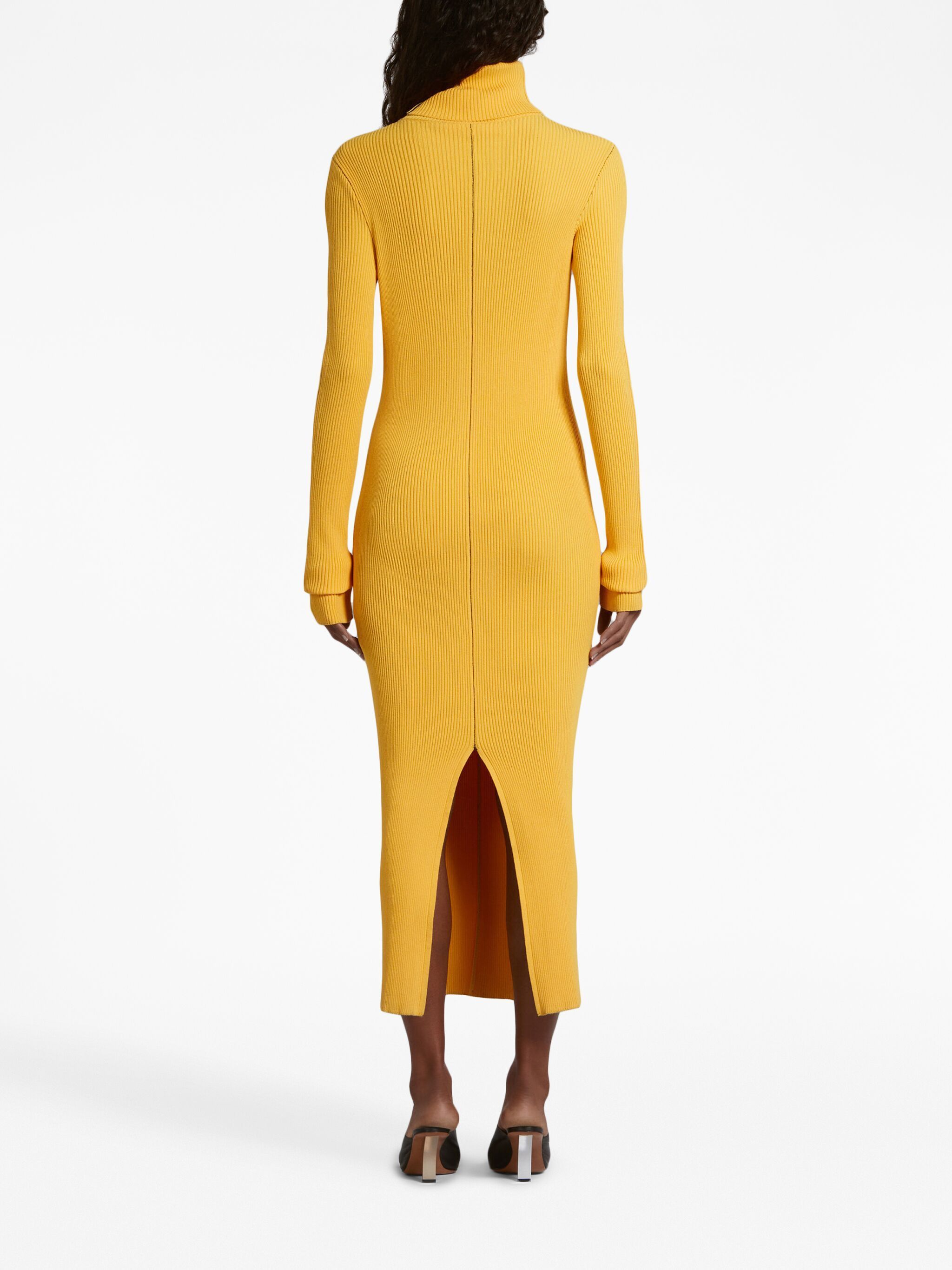 Marni o1w1db10125 Dress in Yellow Size M / US 6-8 / IT 42-44 - 3 Thumbnail