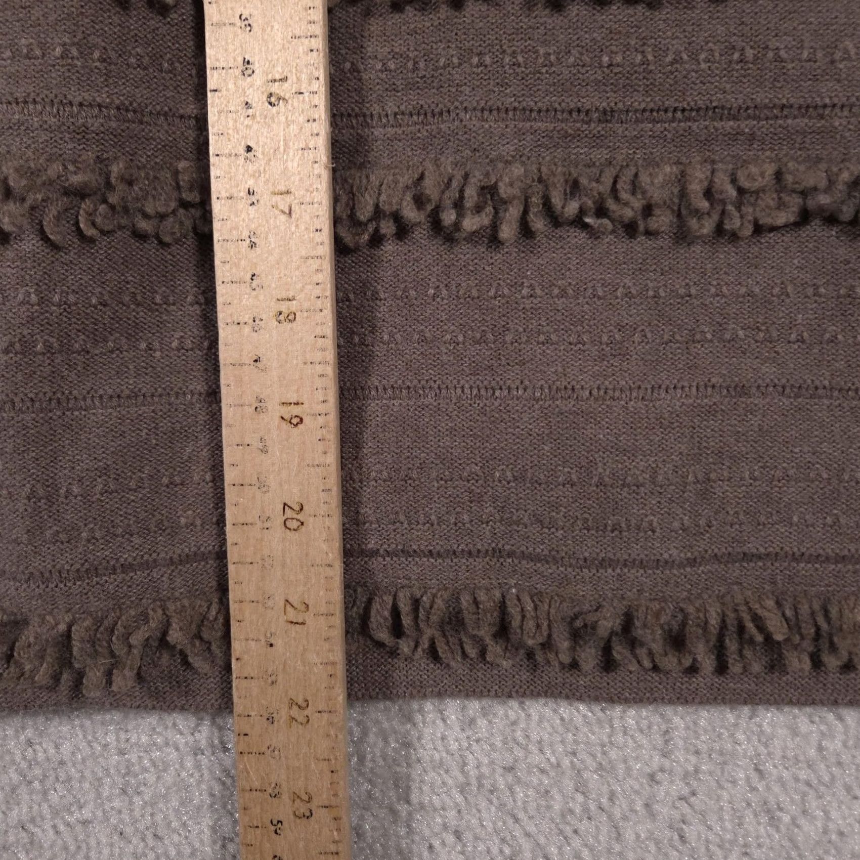 J. Jill J. Jill Sweater Womens Medium Brown Fringe Stripe Crewneck Pullover Knit Boho Size M / US 6-8 / IT 42-44 - 6 Thumbnail