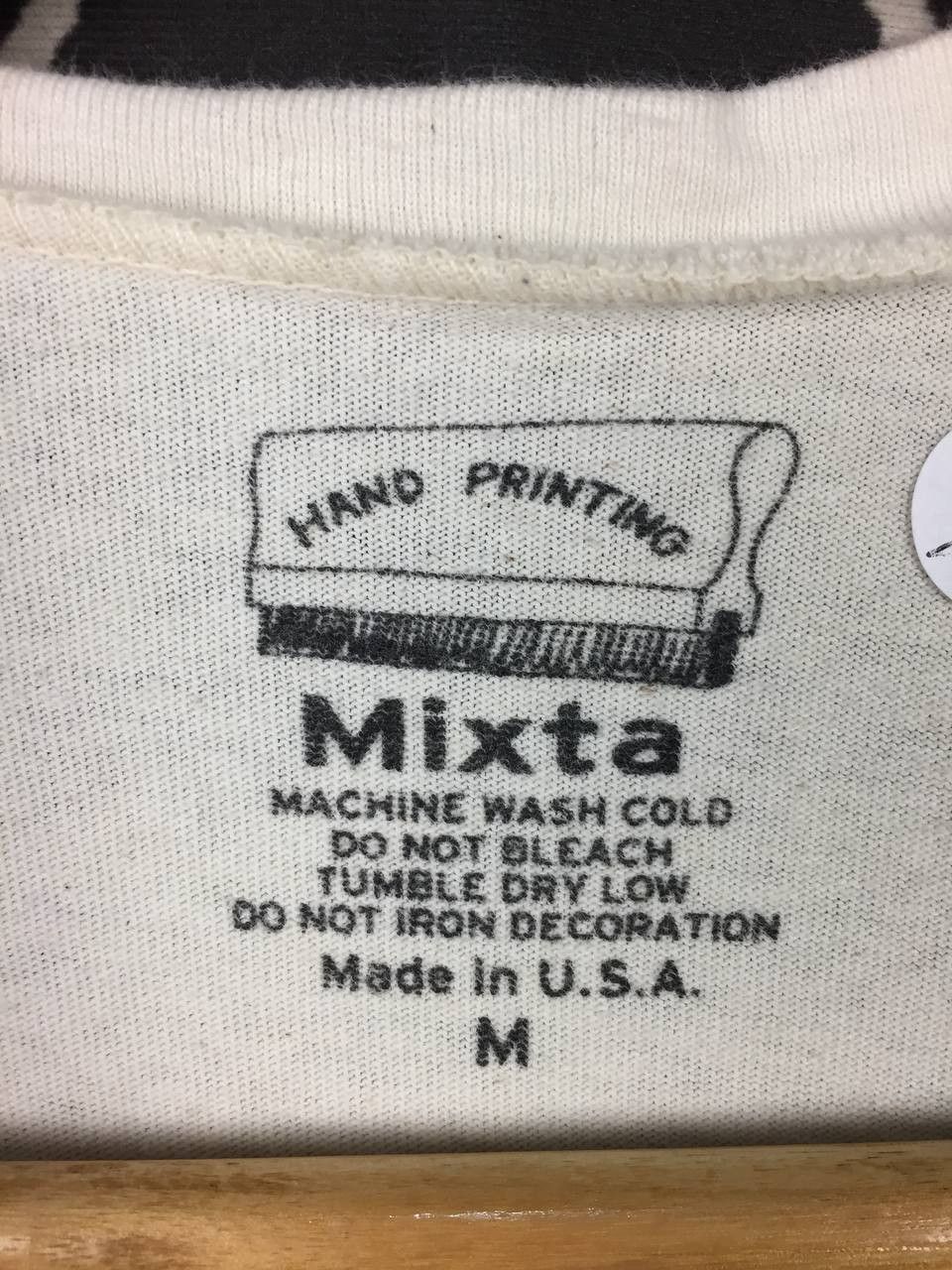 Vintage Mixta Fantastiger Hand Printed Retro Script Graphic Tee Size US M / EU 48-50 / 2 - 12 Thumbnail