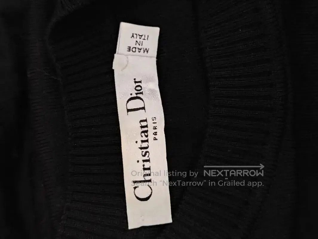 Dior Dior Black Wool Print Short Sleeve Sweater . Size S / US 4 / IT 40 - 5 Thumbnail