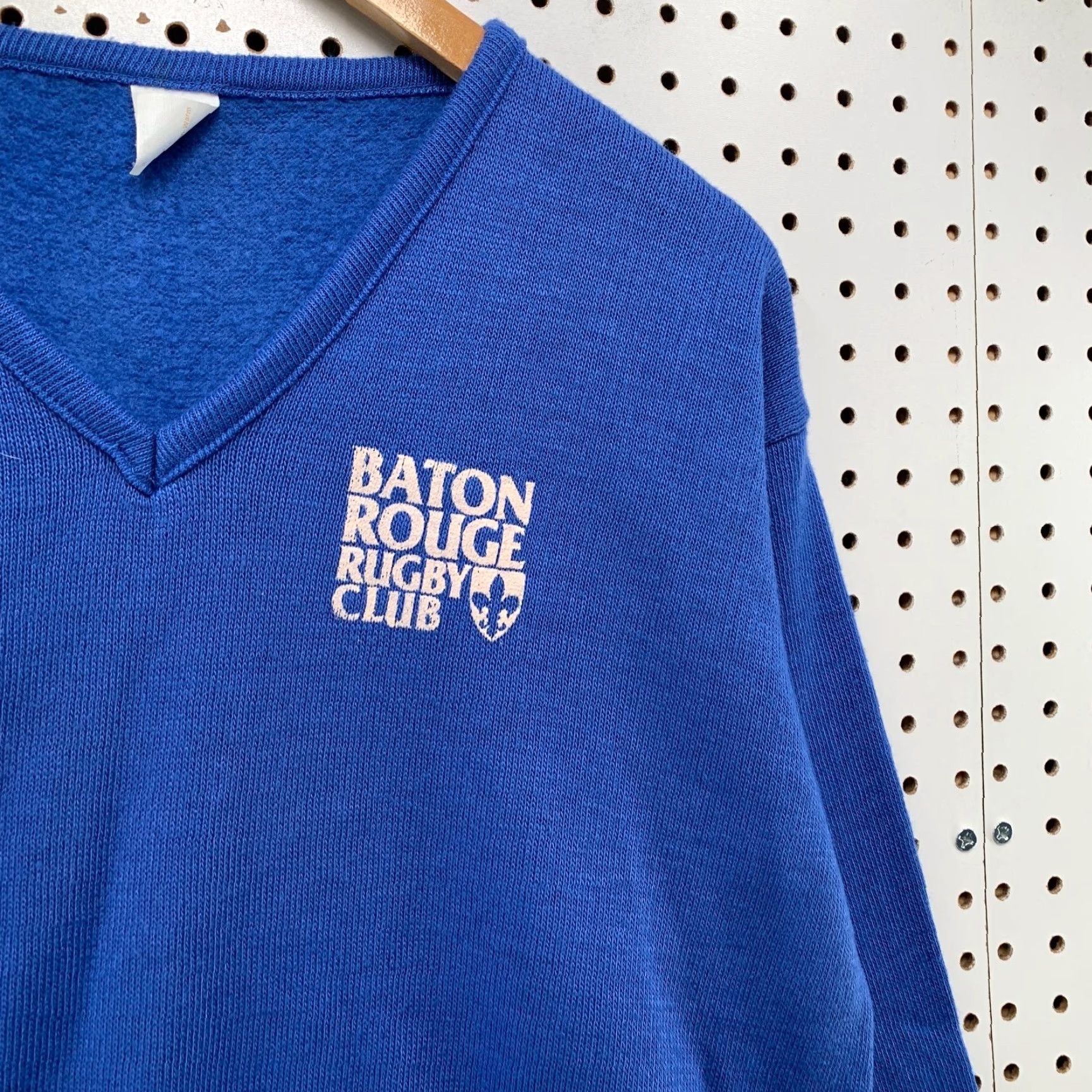 Vintage VINTAGE Baton Rouge Rugby Club Sweatshirt Mens XL Blue Fleece USA Sweatshirt Size US XL / EU 56 / 4 - 4 Thumbnail
