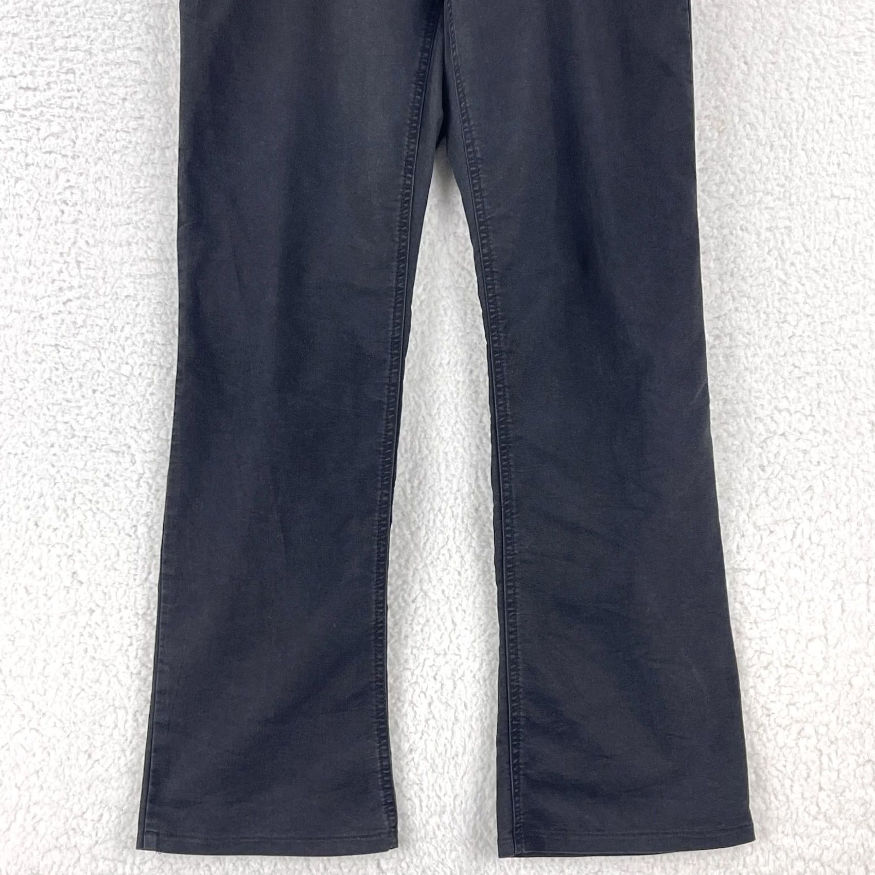 Theory Theory Sineli Seed Bootcut Jeans Womens 30 Black Mid Rise Denim Jeans Color Black Size 30 Regular Fit Women USA Dark Wash Bootcut Size 30" / US 8 / IT 44 - 3 Thumbnail