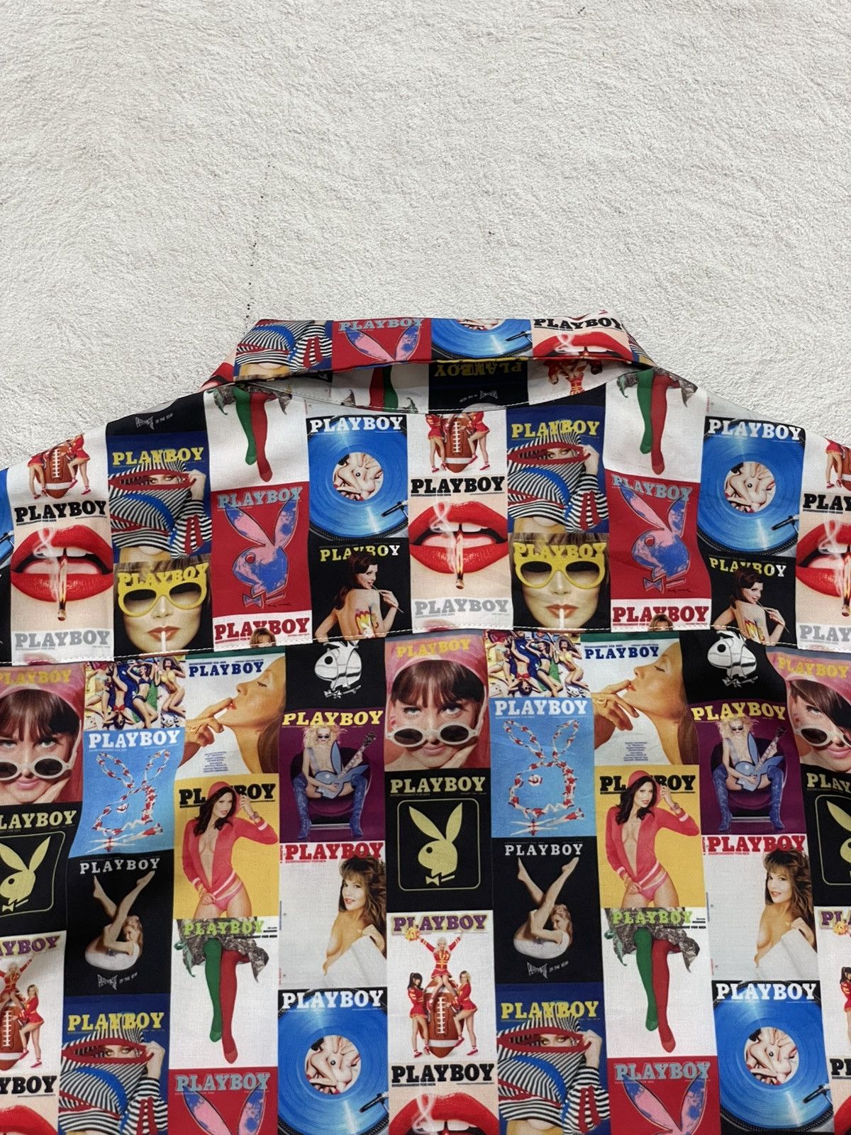 Hysteric Glamour 2000s Rare Playboy Collage AOP Hawaiian Shirt Vintage Y2K Size US XL / EU 56 / 4 - 7 Thumbnail