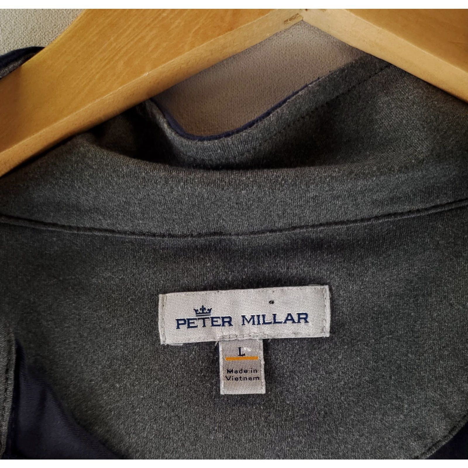 Peter Millar Peter Millar Forge Performance 1/4 Zip Pullover Shirt Golf Blue Mens L Size US L / EU 52-54 / 3 - 6 Thumbnail