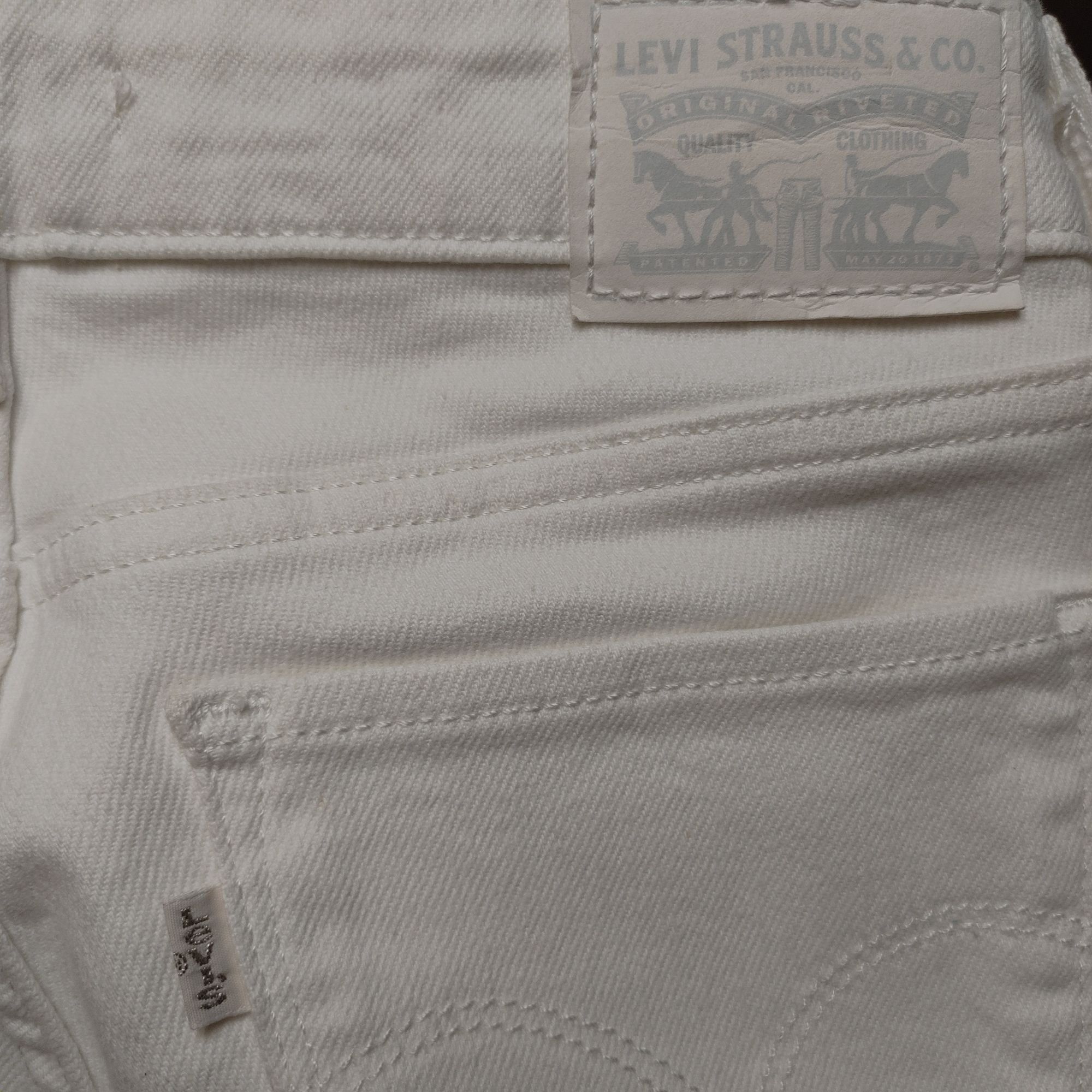 Levi's Levi's 711 Women's White Denim Skinny Jeans Size 24 Size 24" / US 00 / IT 34 - 4 Thumbnail