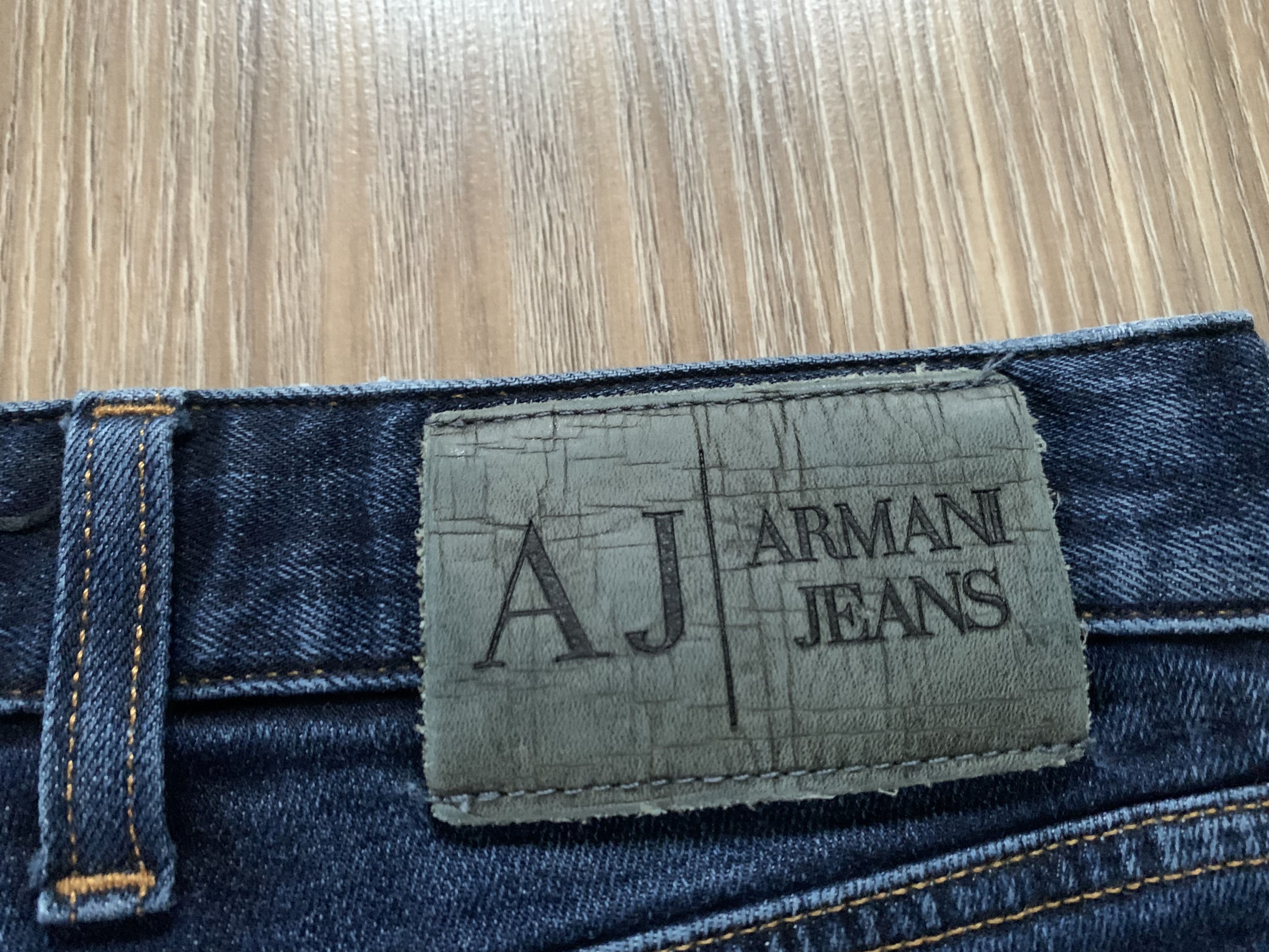 Armani Vintage Navy Blue Slim Armani Jeans Size US 31 - 8 Thumbnail