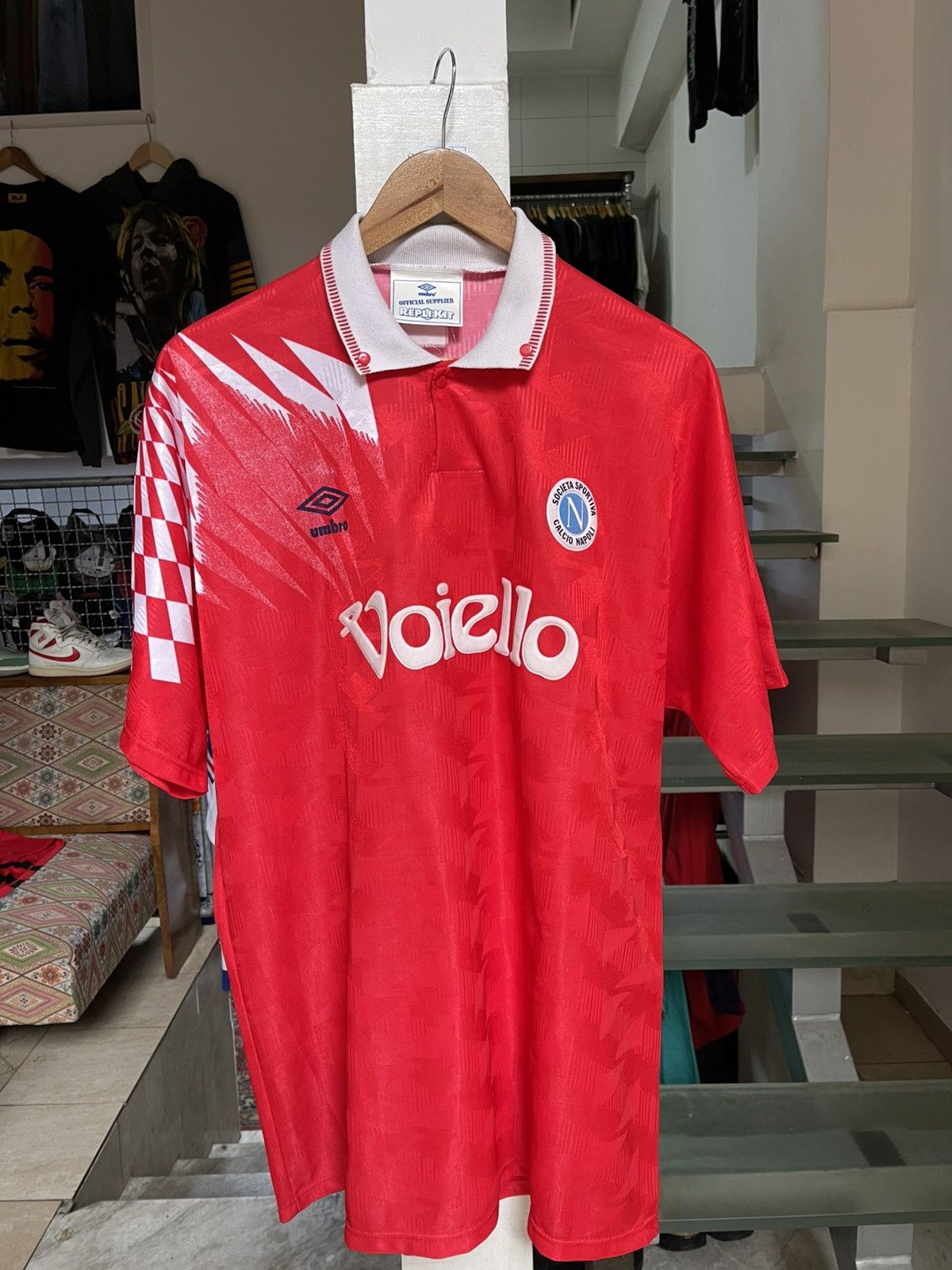 Umbro Vintage Napoli 1991 Third Kit Jersey Size US XL / EU 56 / 4 - 1 Thumbnail