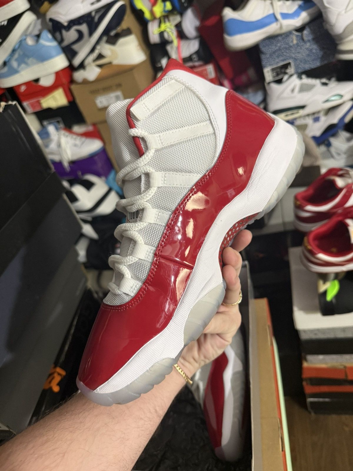 Jordan Brand Jordan retro 11 cherry sz 12 Size US 12 / EU 45 - 3 Thumbnail