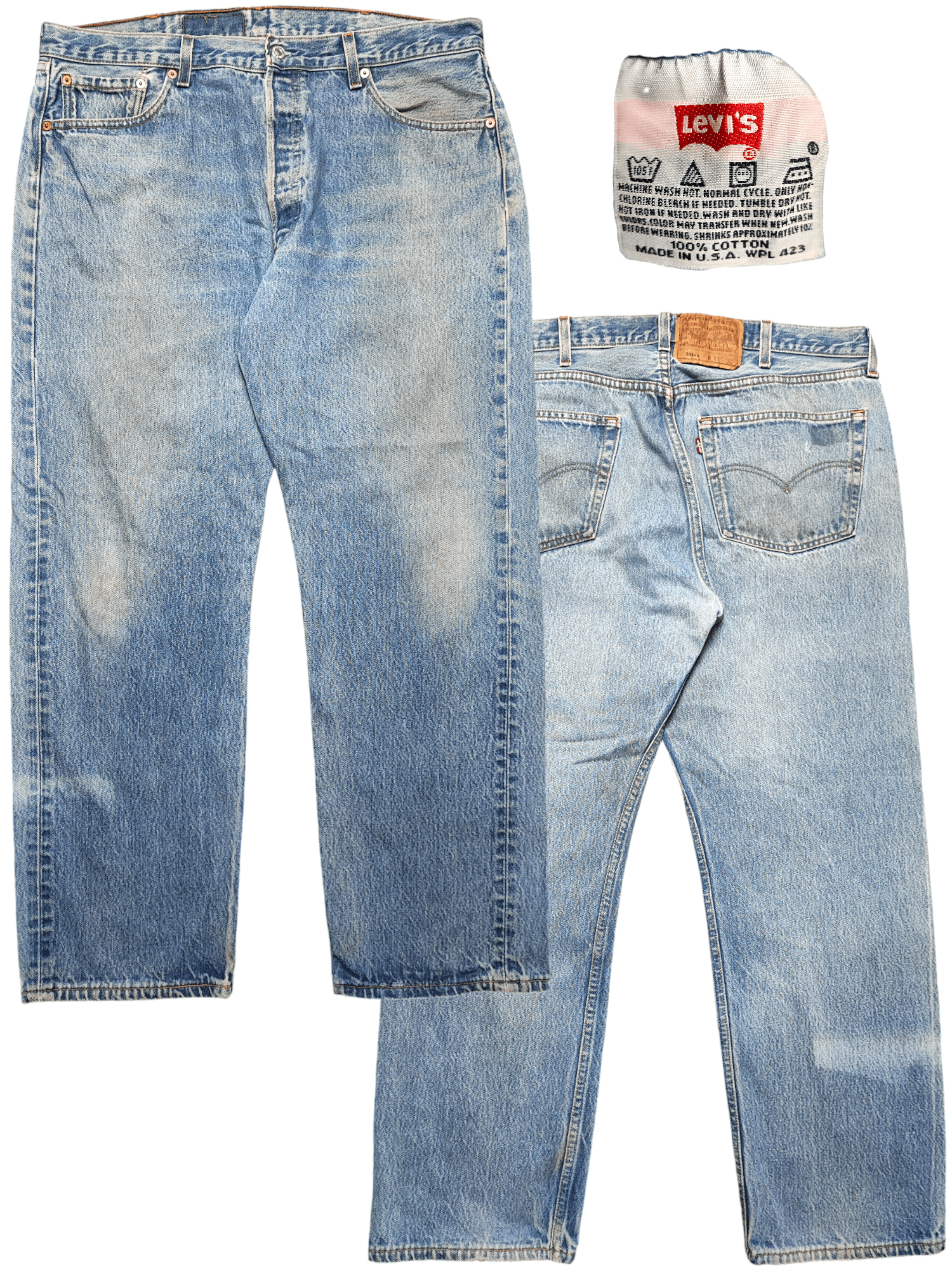 Levi's Vintage Clothing Vintage Levis 501xx Fly Button Jeans Size US 37 - 1 Thumbnail