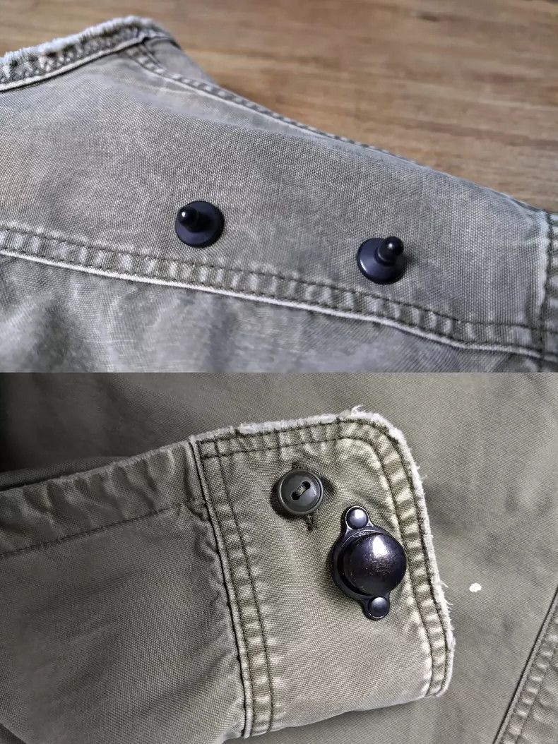 Kapital KAPITAL Vintage Military Washed Jacket Size US XXS / EU 40 - 9 Thumbnail