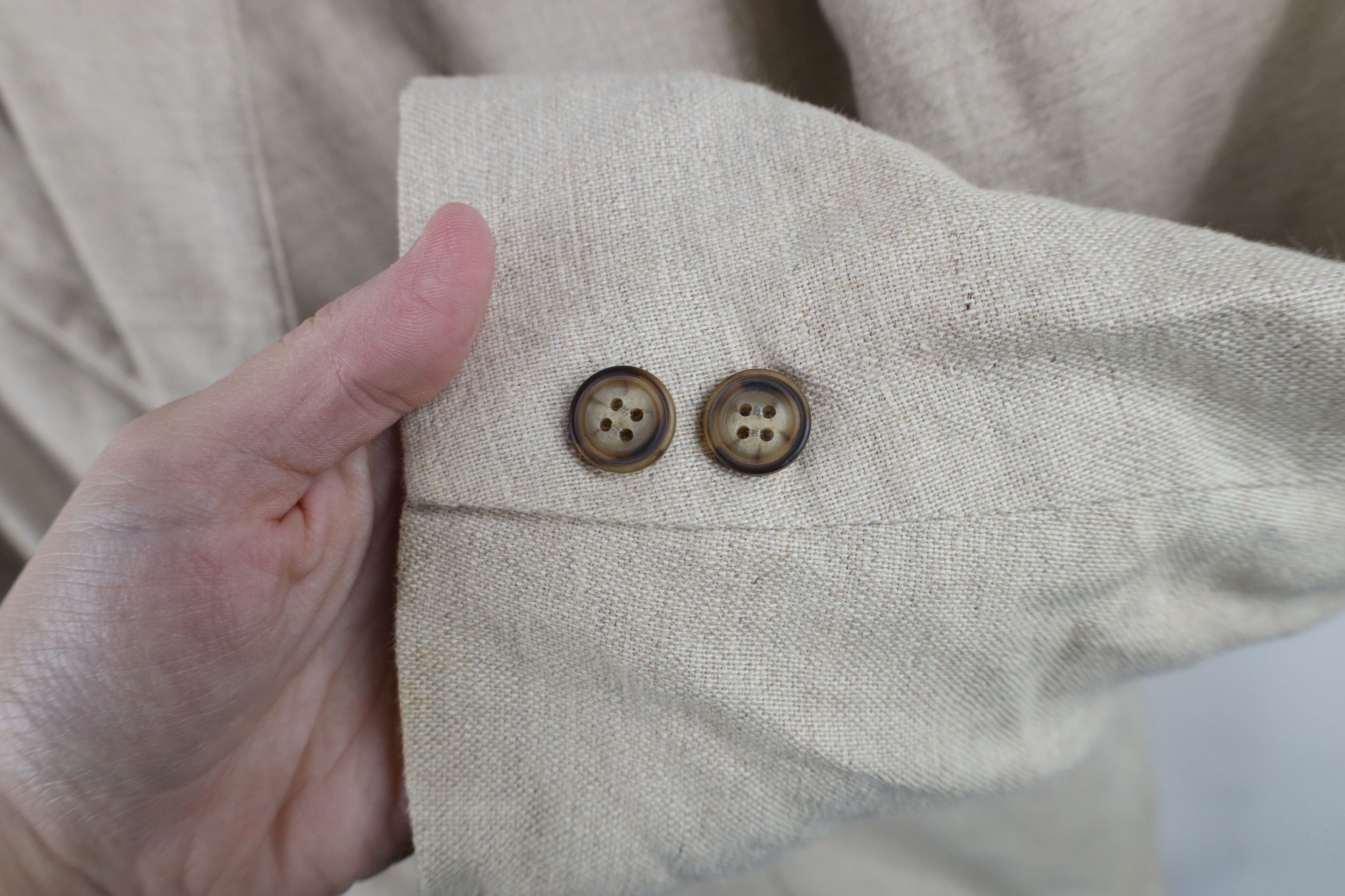 Vintage Vintage 90s Streetwear Linen Blend Suit Coat Blazer Jacket Size US XXL / EU 58 / 5 - 8 Thumbnail