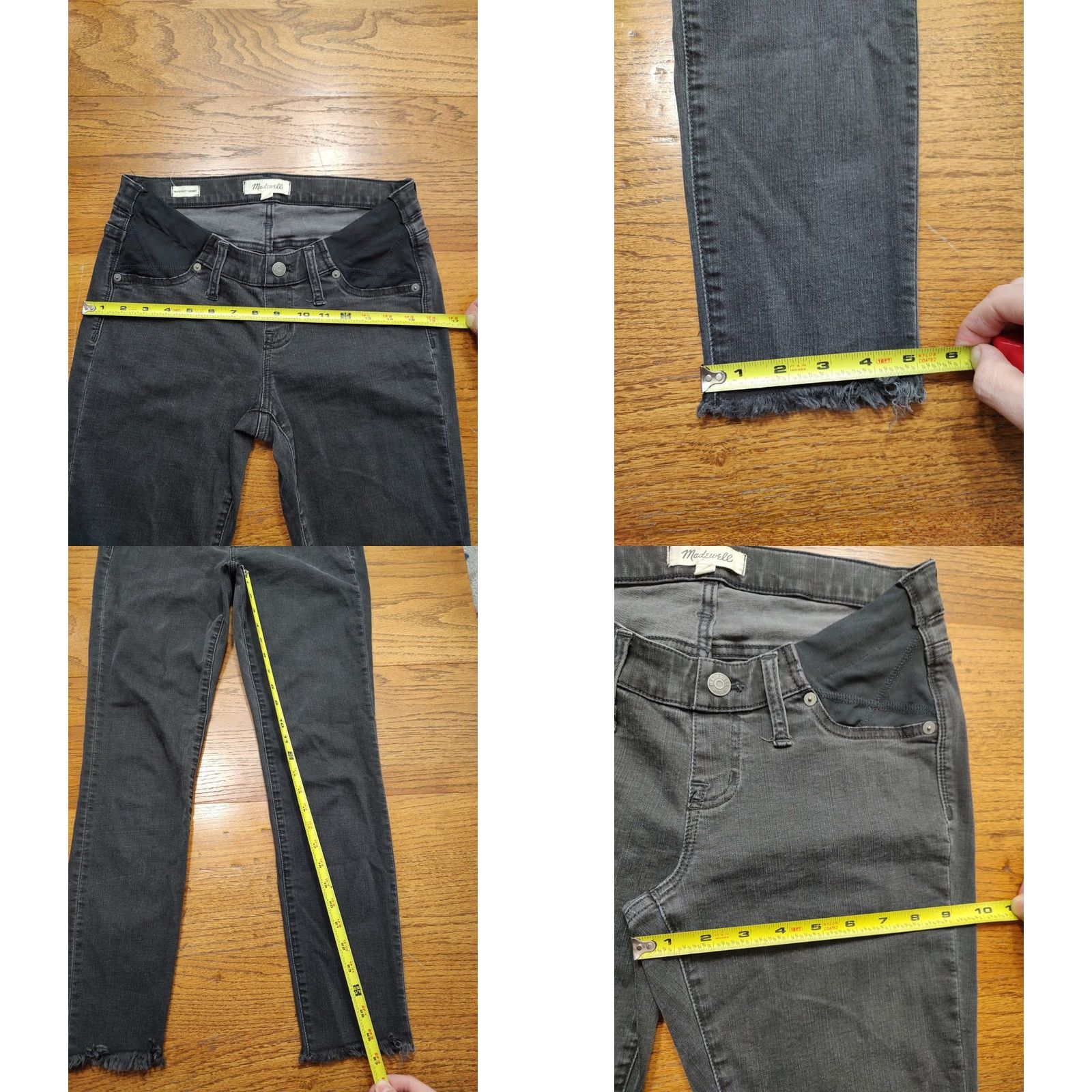 Madewell Madewell Maternity Skinny Jeans Black Womens 27 X 27 Inseam Denim Stretch Slim City Preppy Jeans Womens Mens Girls Size 28" / US 6 / IT 42 - 8 Thumbnail
