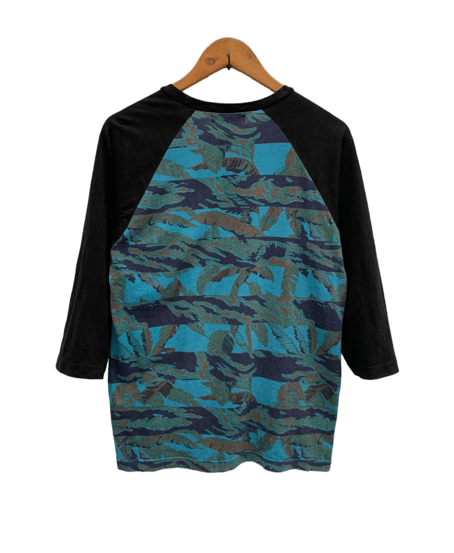 Bape Bape Banana Leaf Camo Raglan 3/4 Tee Size US M / EU 48-50 / 2 - 2 Thumbnail