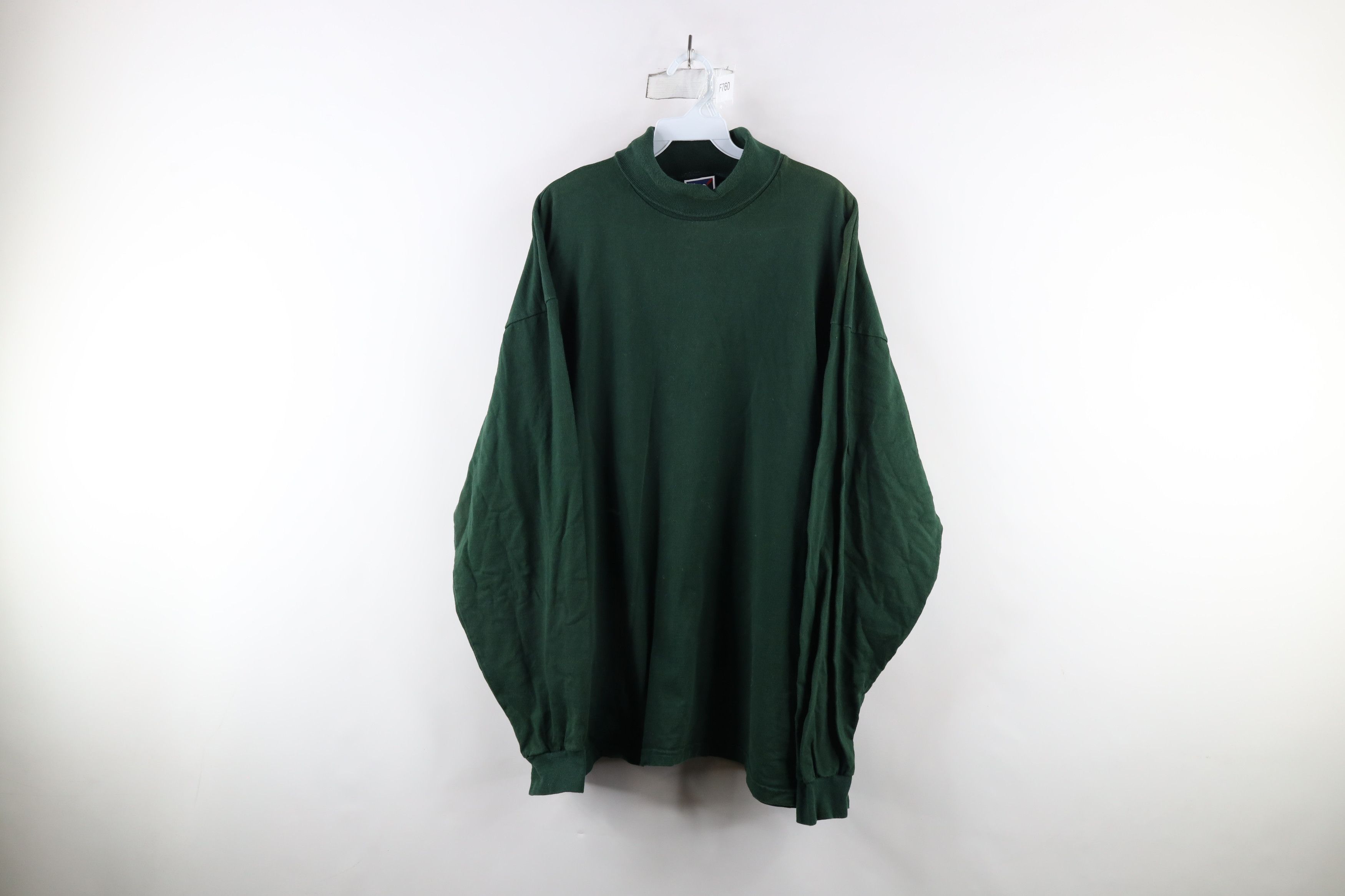 Vintage Vintage 90s Streetwear Heavyweight Turtleneck T-Shirt Cotton Size US XXL / EU 58 / 5 - 1 Thumbnail