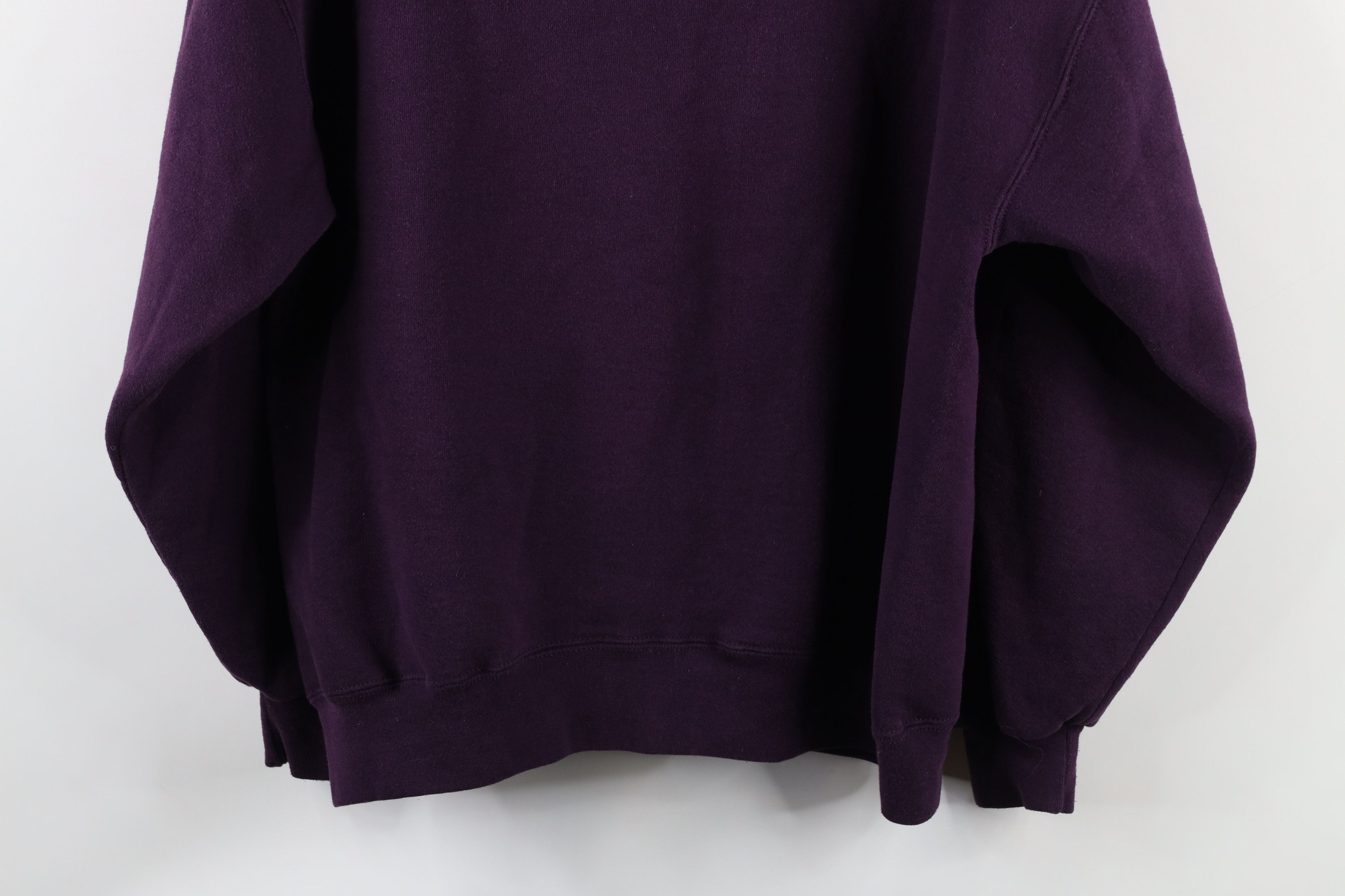 Vintage Vintage 90s Streetwear Crewneck Sweatshirt Eggplant Purple Size US L / EU 52-54 / 3 - 8 Thumbnail