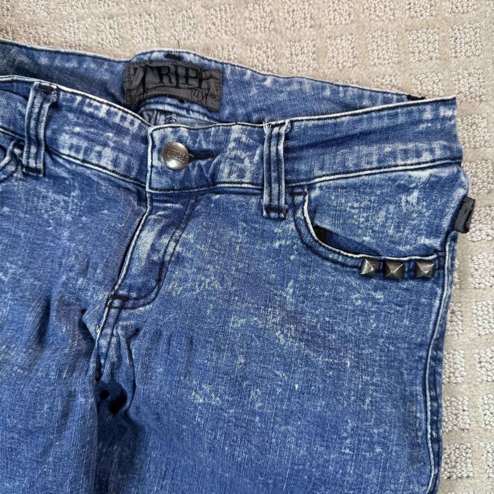 Tripp NYC Tripp NYC Acid Wash Skinny Jeans 29x31 Size 29" - 6 Thumbnail
