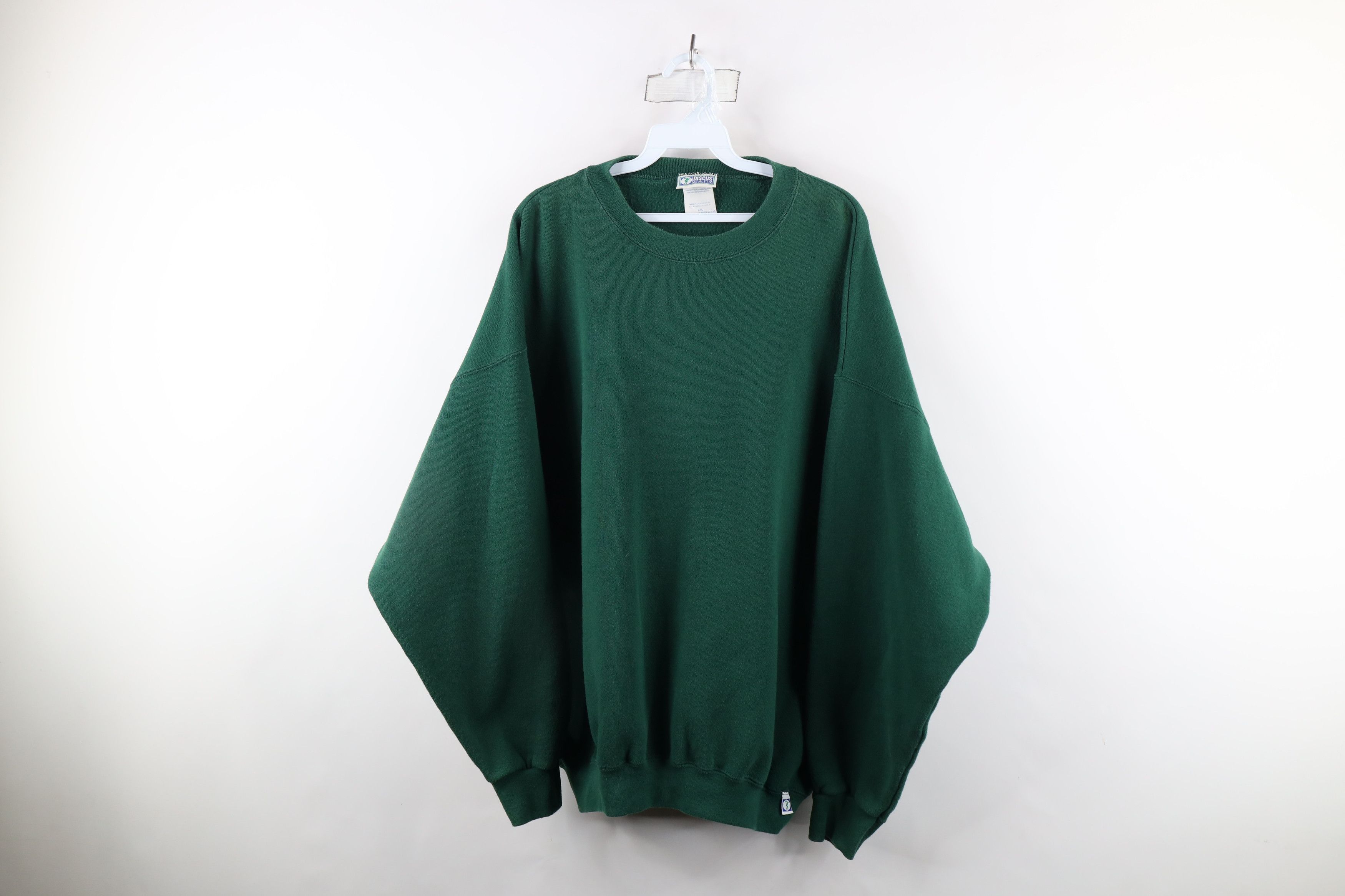 Vintage Vintage 90s Streetwear Heavyweight Sweatshirt Green USA Size US XXL / EU 58 / 5 - 1 Thumbnail