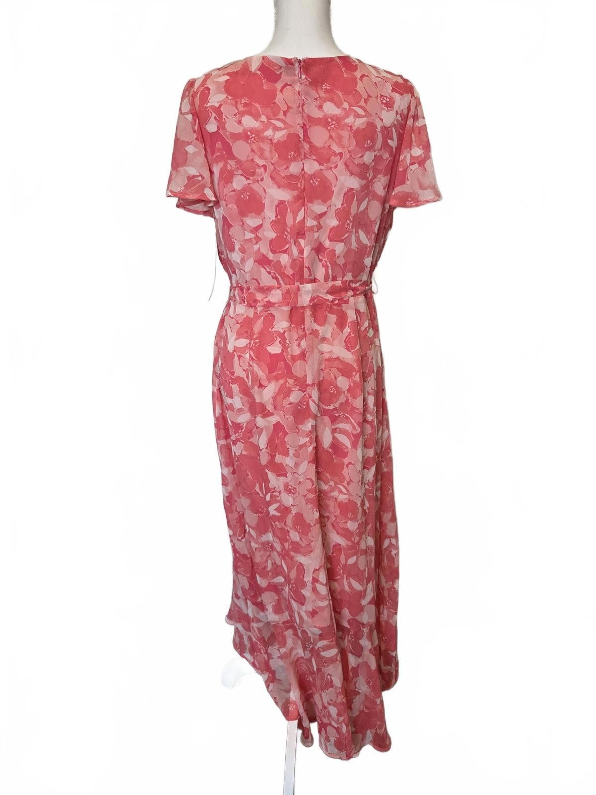 Other Leslie Fay Flutter Asyemetric Maxi Dress - Size 12 - NWT Size XL / US 12-14 / IT 48-50 - 3 Thumbnail