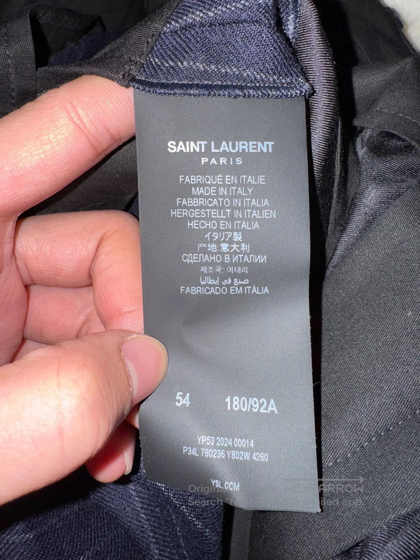 Saint Laurent Paris Saint Laurent Paris Double Pleat Flannel Trousers| Size US 38 / EU 54 - 5 Thumbnail