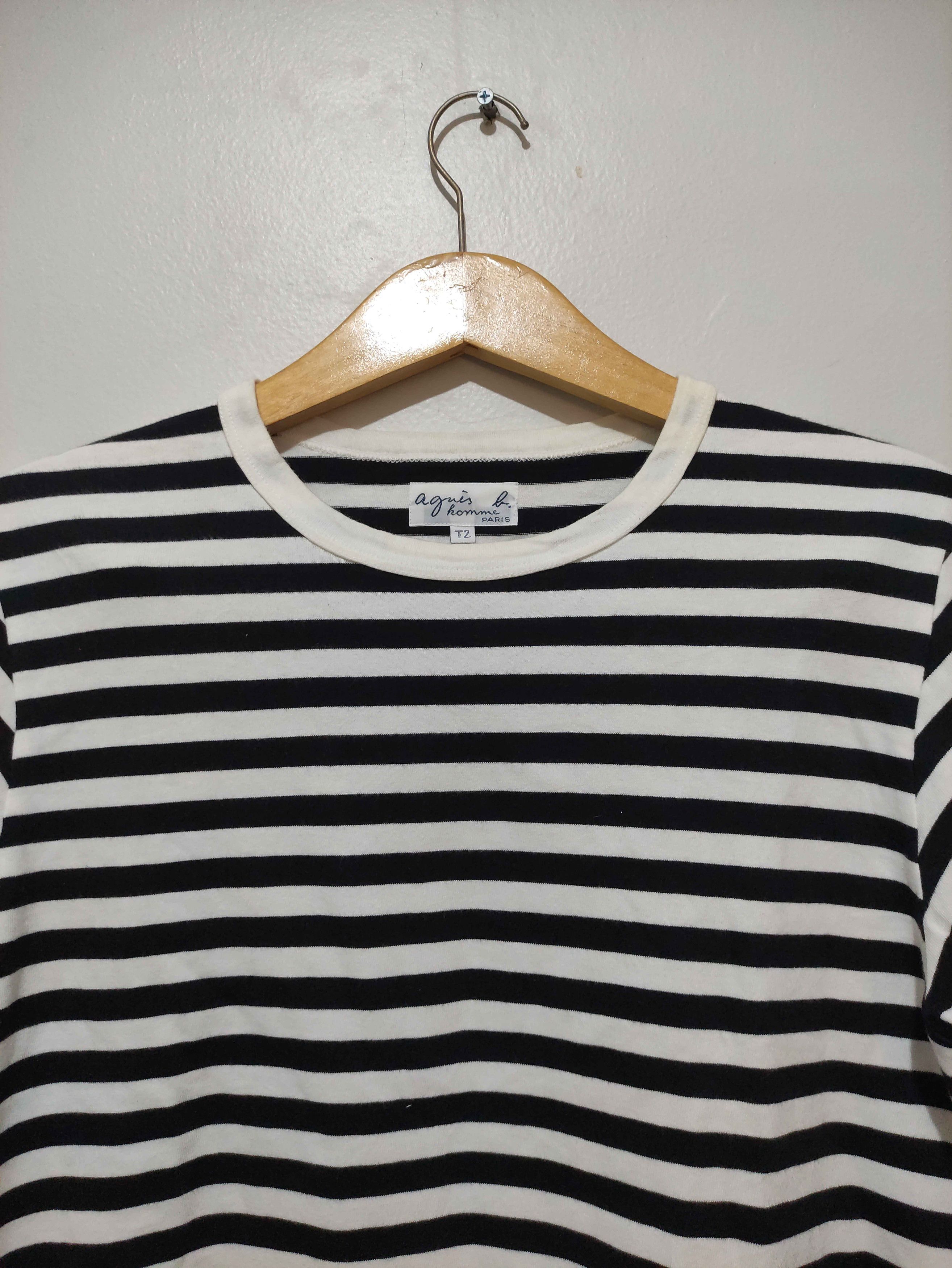 agnes b. Vintage Agnes B Stripe Longsleeve Size US M / EU 48-50 / 2 - 12 Thumbnail