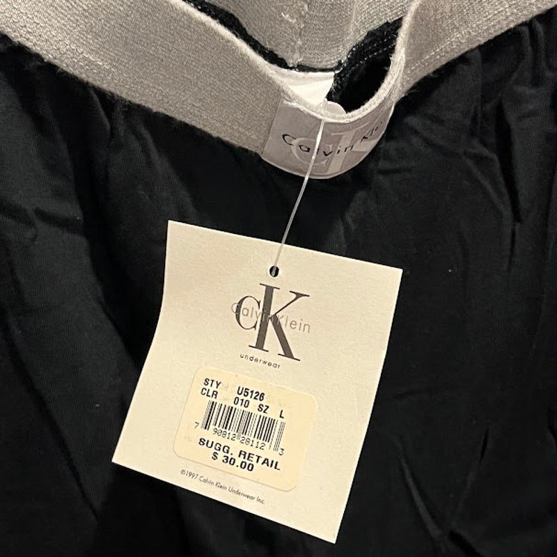 Calvin Klein × Vintage NWT VTG Y2K CK Calvin Klein Pants Lounge Elastic Waist Cot Size US 38 / EU 54 - 6 Thumbnail