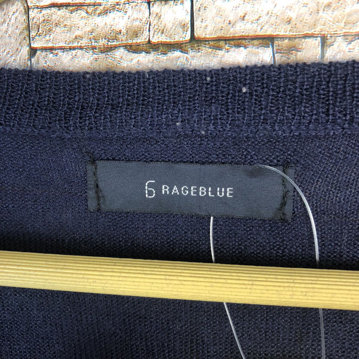 Other Rage Blue Dark Blue Cardigan knitwear #A461 Size US S / EU 44-46 / 1 - 10 Thumbnail