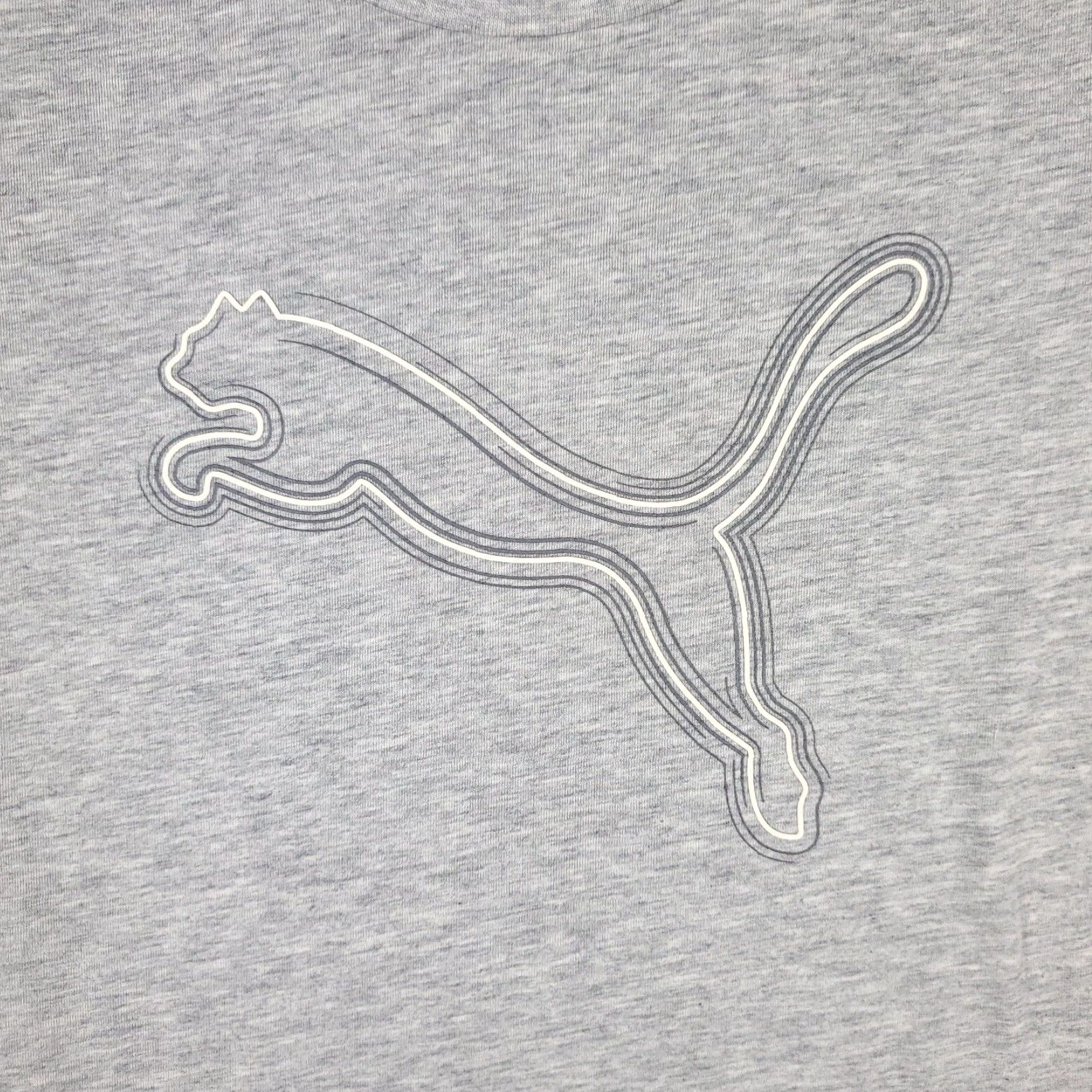 Puma PUMA Women's Gray Short Sleeve Logo T-Shirt Size Small Casual Size S / US 4 / IT 40 - 2 Thumbnail