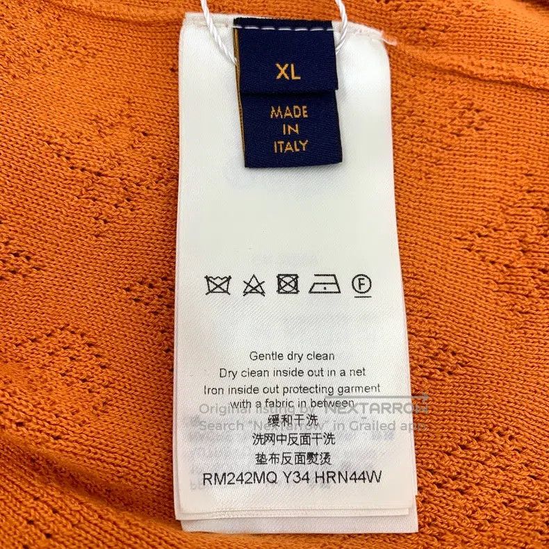 Louis Vuitton Louis Vuitton 24 orange knit cut-out logo presbyopic cotto Size US XL / EU 56 / 4 - 6 Thumbnail