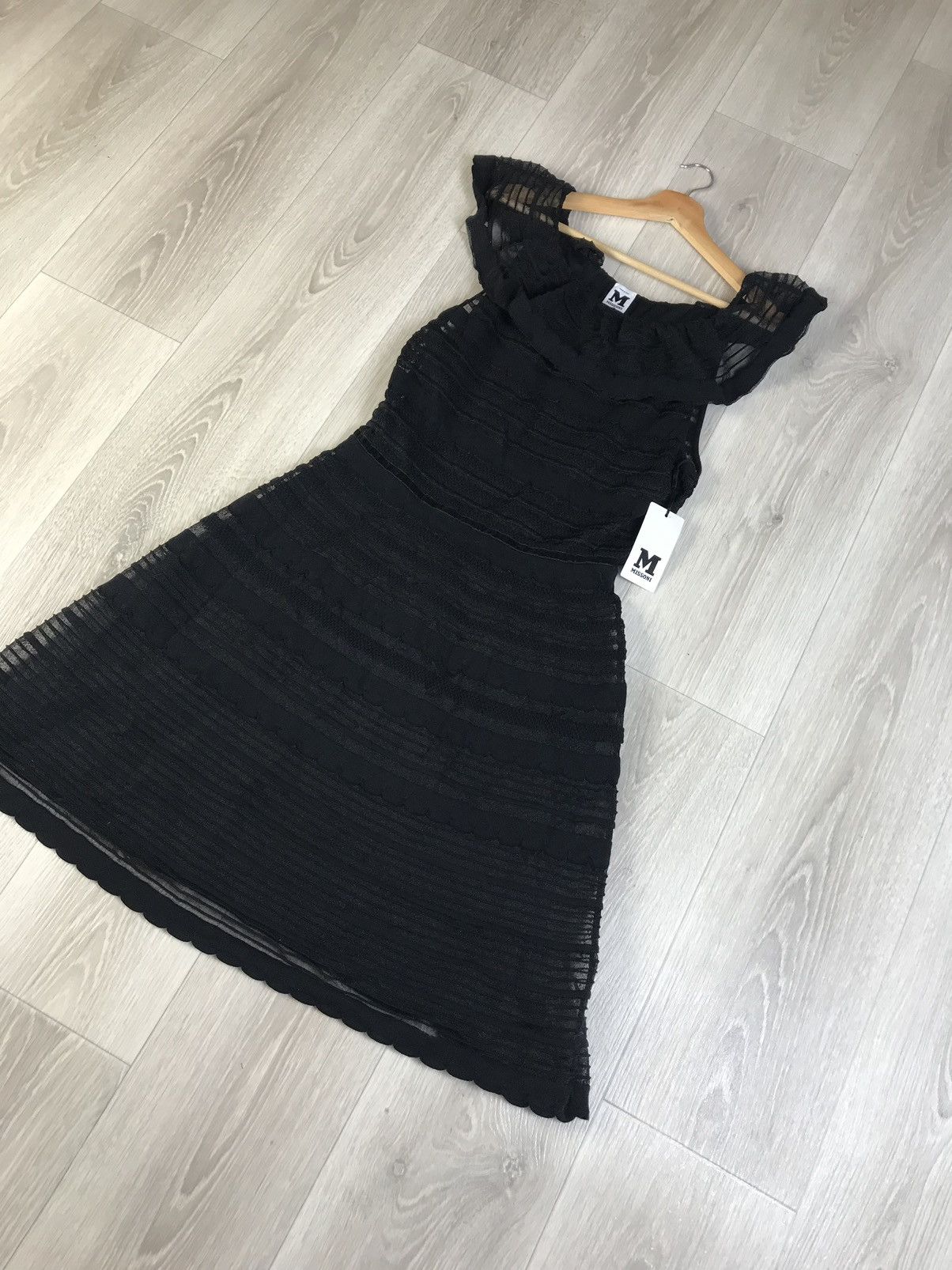 Missoni MISSONI Black knitted dress from quarter to knee Size L / US 10 / IT 46 - 6 Thumbnail