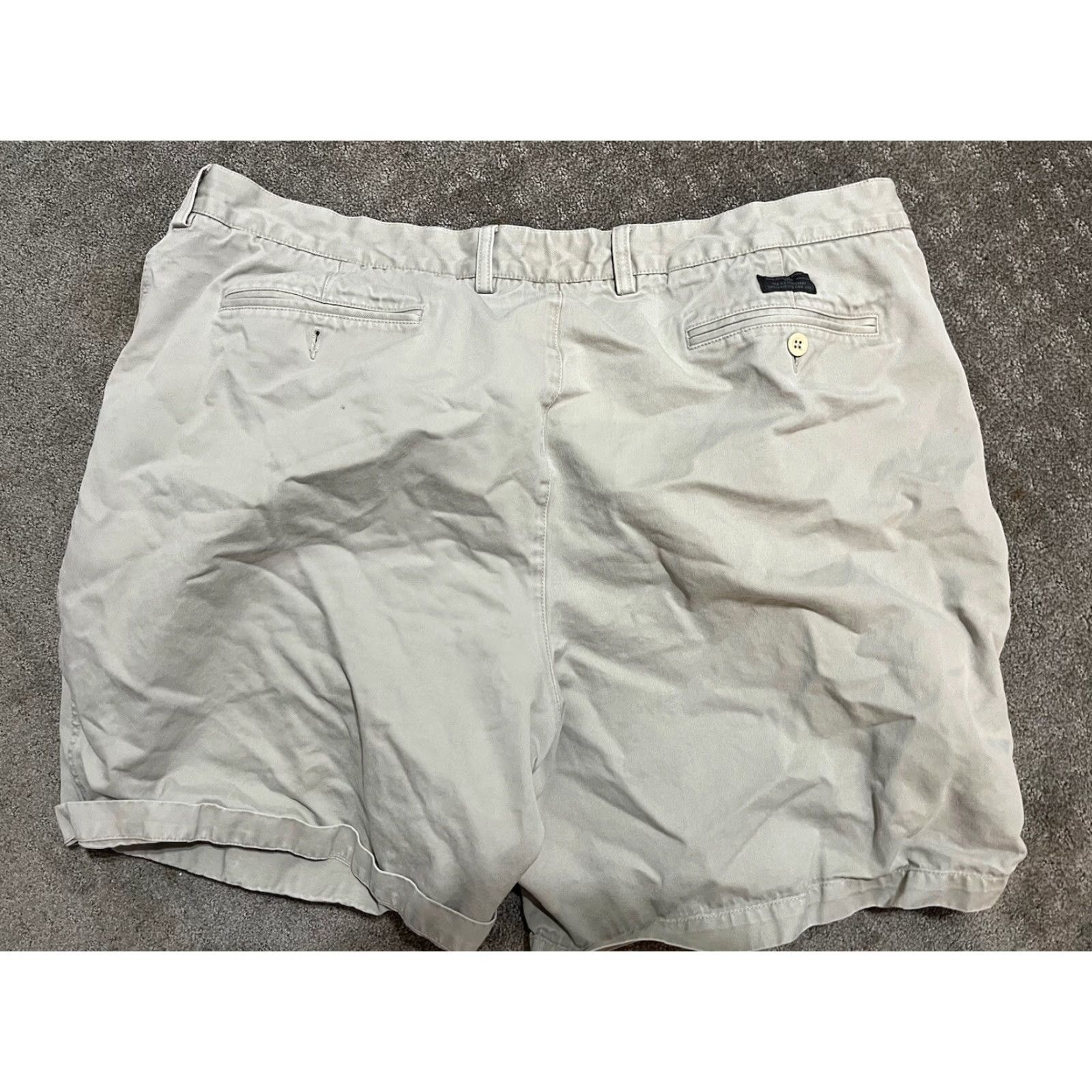 Gap VINTAGE Gap Chino Shorts Mens 46 Beige Pleated Relaxed Fit 90s Preppy Size US 30 / EU 46 - 2 Thumbnail