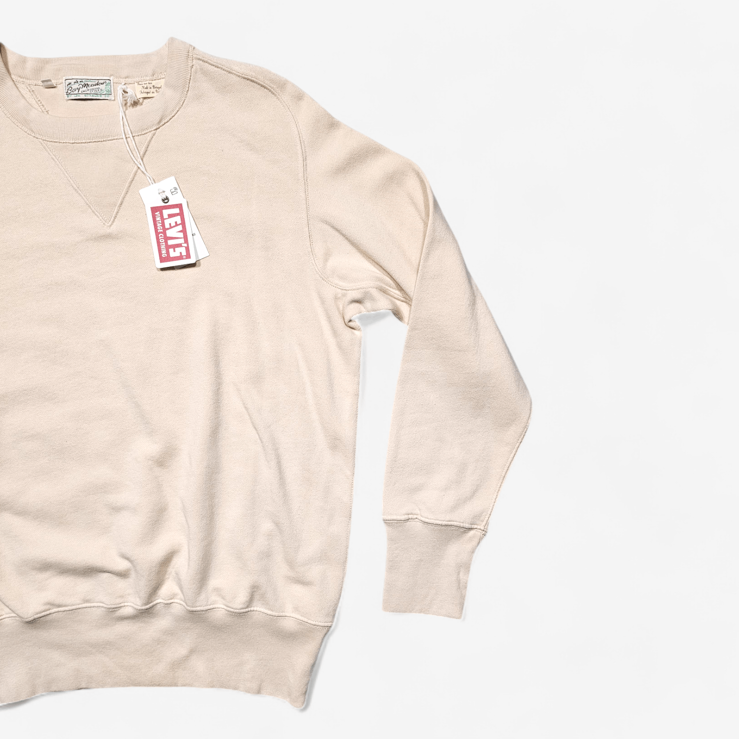 Levi's Vintage Clothing Levi's Vintage Clothing Bay Meadows Sweatshirt Off White S Size US S / EU 44-46 / 1 - 3 Thumbnail