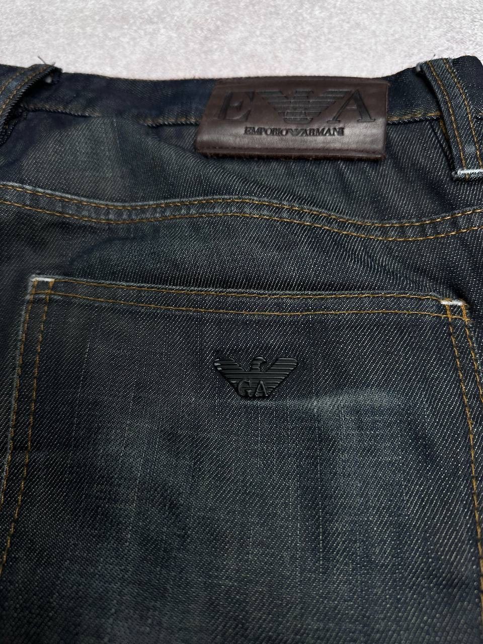 Armani Vintage Emporio Armani Baggy Y2K Jeans 34 Size US 34 / EU 50 - 4 Thumbnail