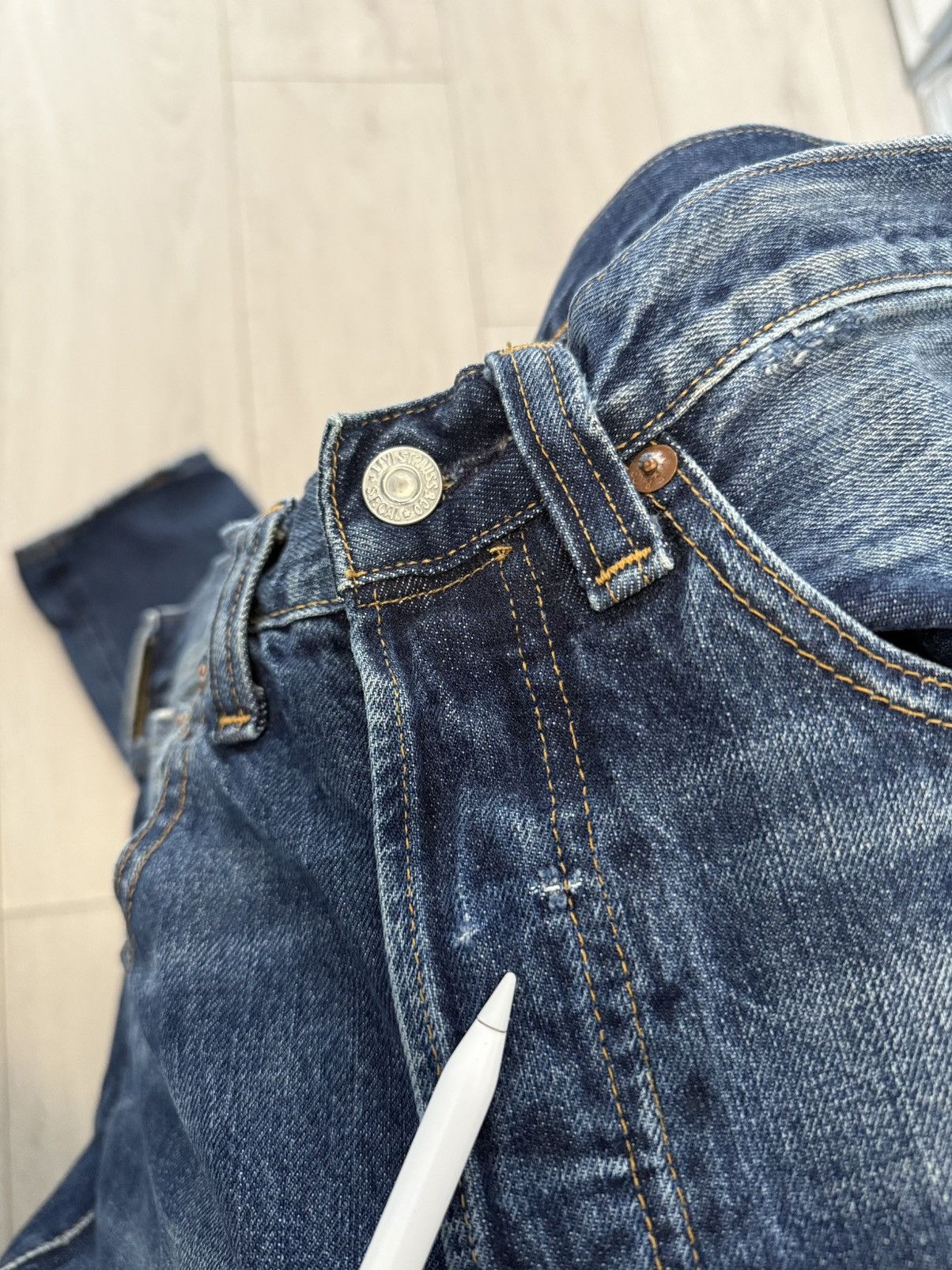 Levi's Levi’s 501 XX Selvedge Washed Distressed Denim 1947 Big E Size US 34 / EU 50 - 17 Thumbnail