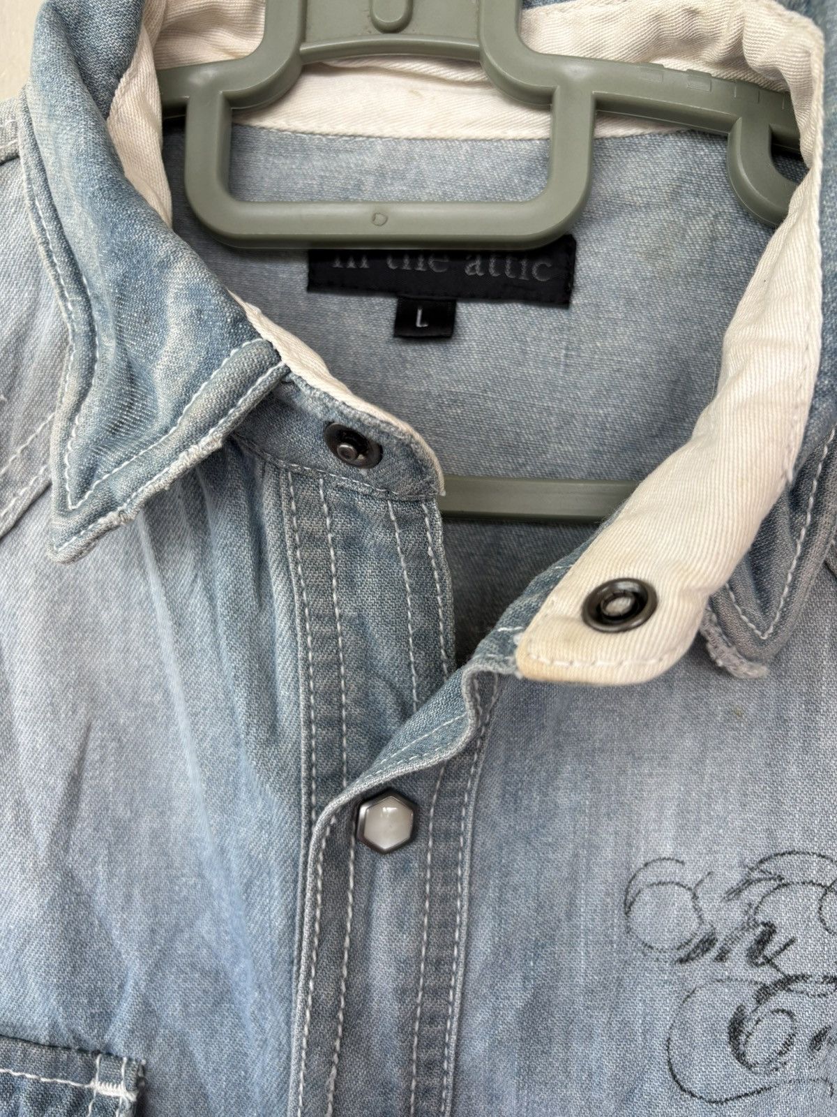 In The Attic Vintage In The Attic Rockers Heaven Denim Jacket Style Size US L / EU 52-54 / 3 - 14 Thumbnail