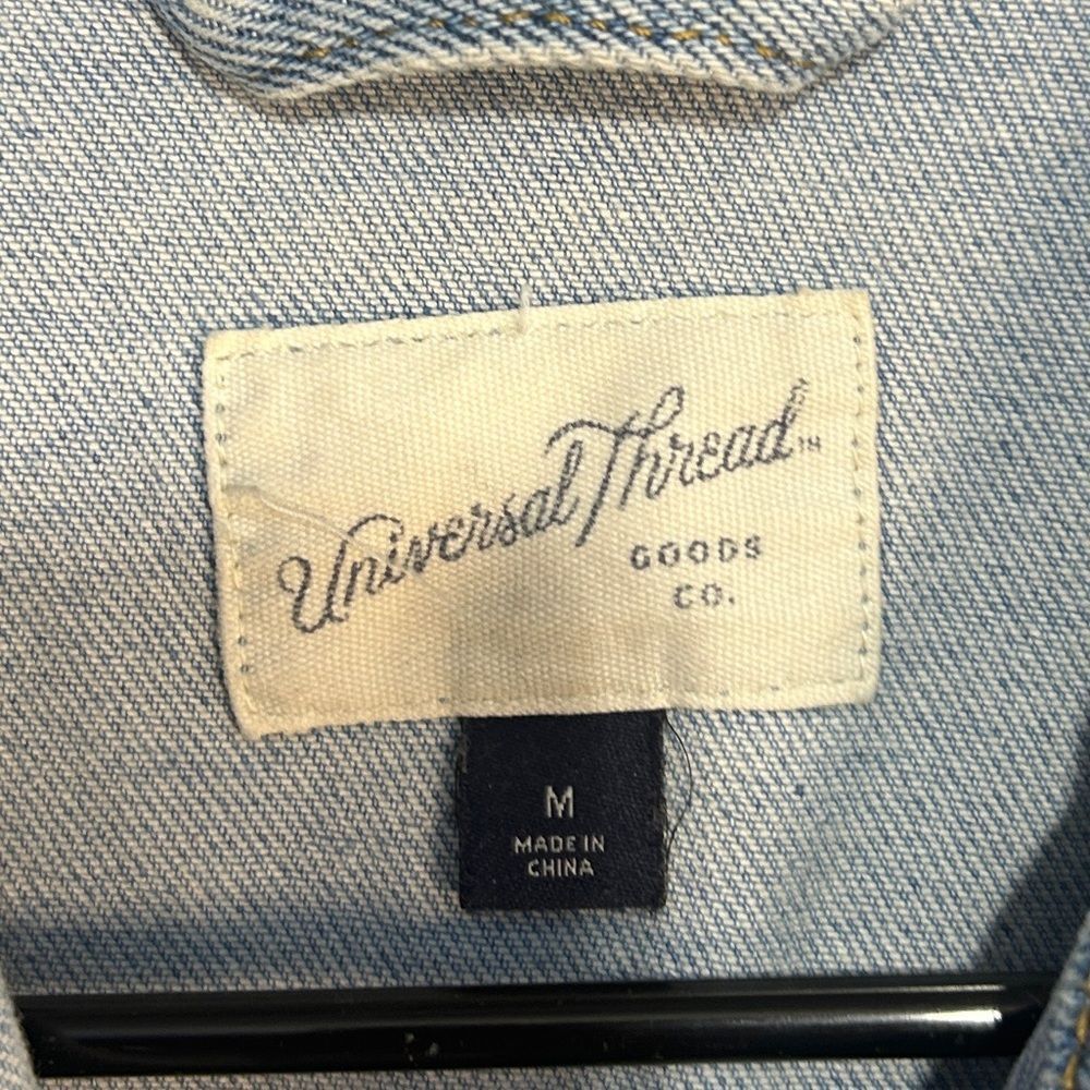 Other Universal Thread Light Wash Denim Button Front Vest Medium Size M / US 6-8 / IT 42-44 - 3 Thumbnail