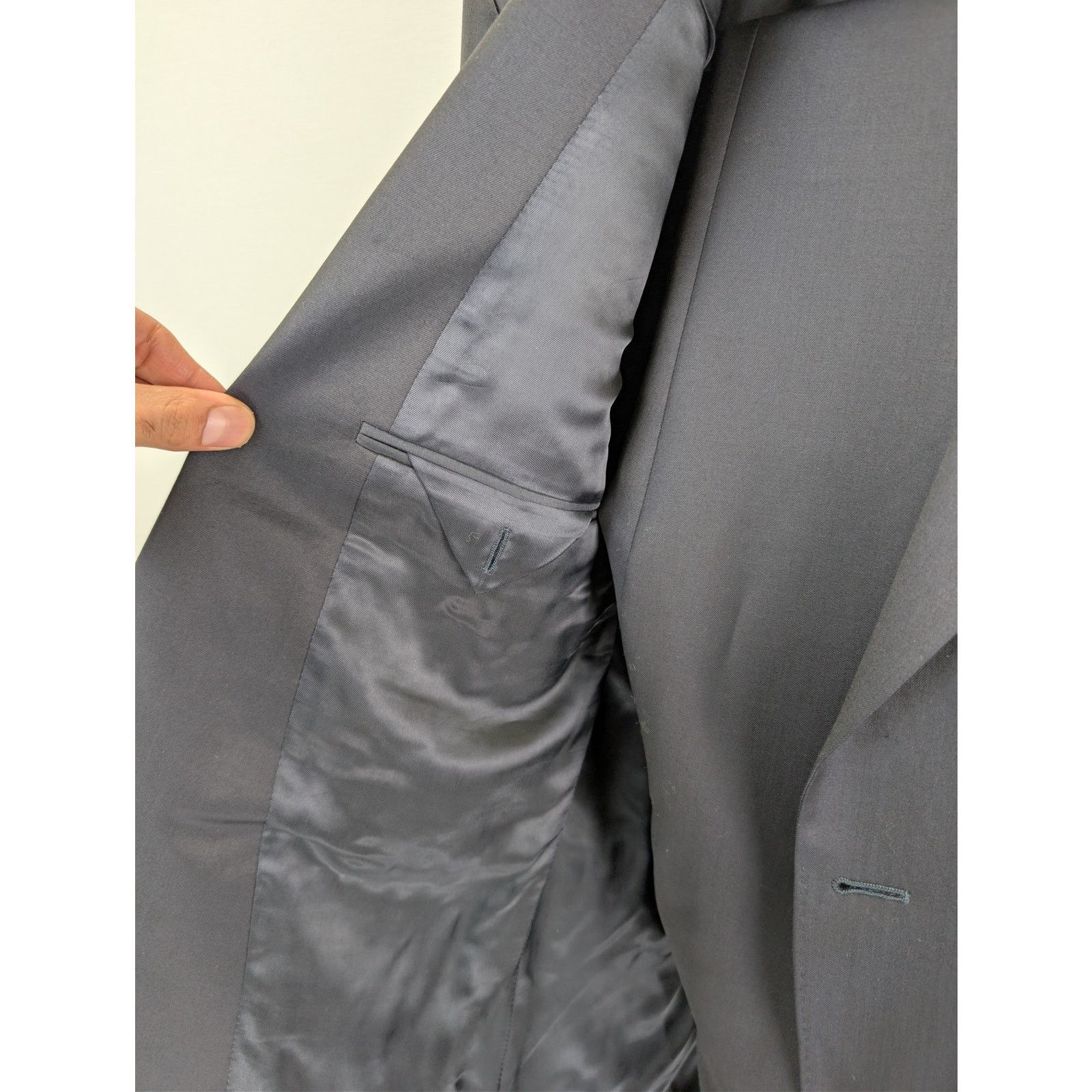 Ermenegildo Zegna o1rshd1 Mens Suit - Blazer and Casual Pants in Black Size US M / EU 48-50 / 2 - 7 Thumbnail