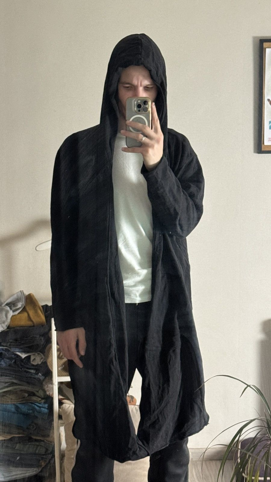 Japanese Brand Archive Yohji Yamamoto Lgb Rick Owens Style Longsleeve Cape Size US M / EU 48-50 / 2 - 2 Thumbnail
