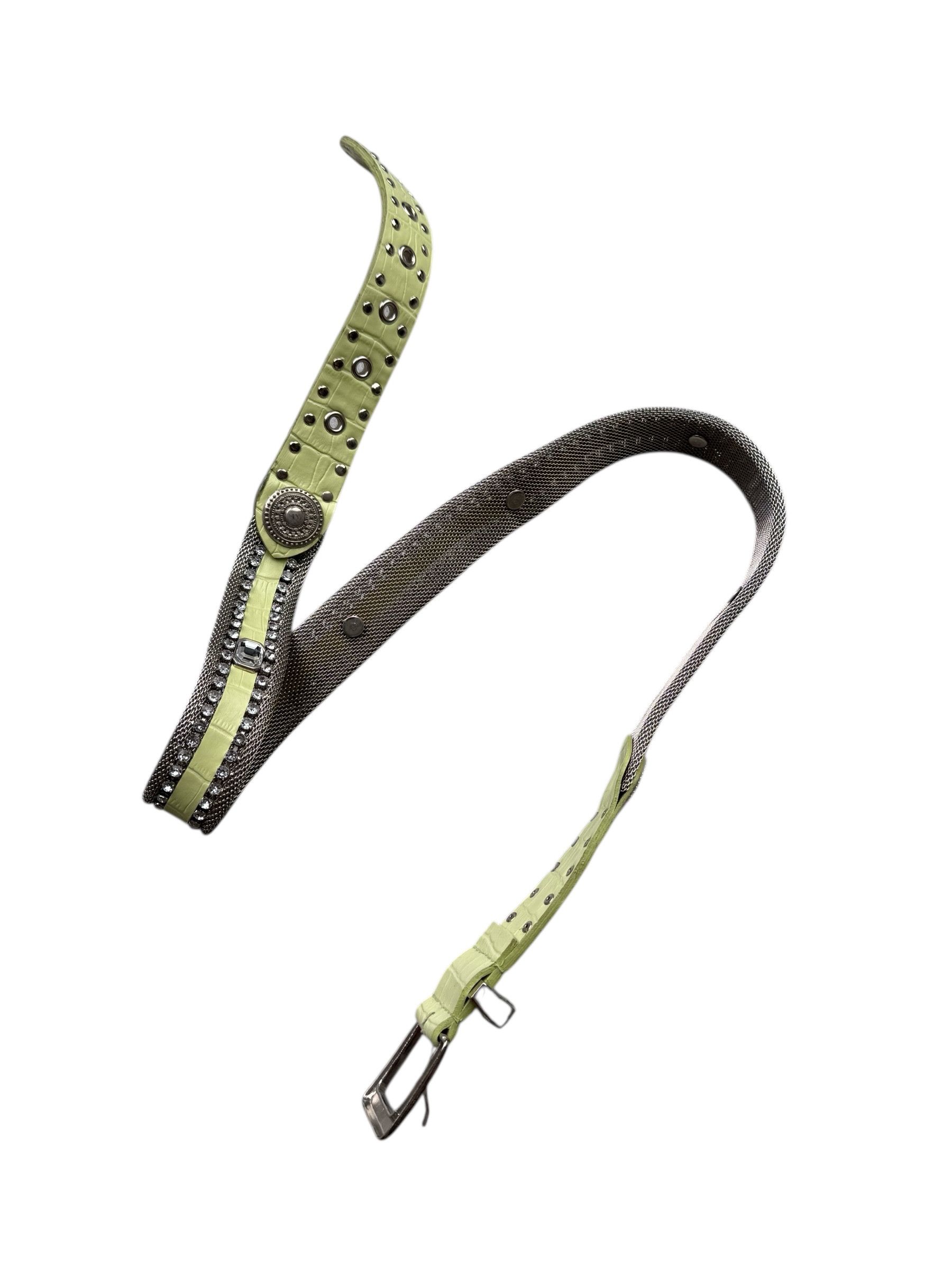Vintage Vintage Metal Belt W334(V9) Size 30 - 4 Thumbnail